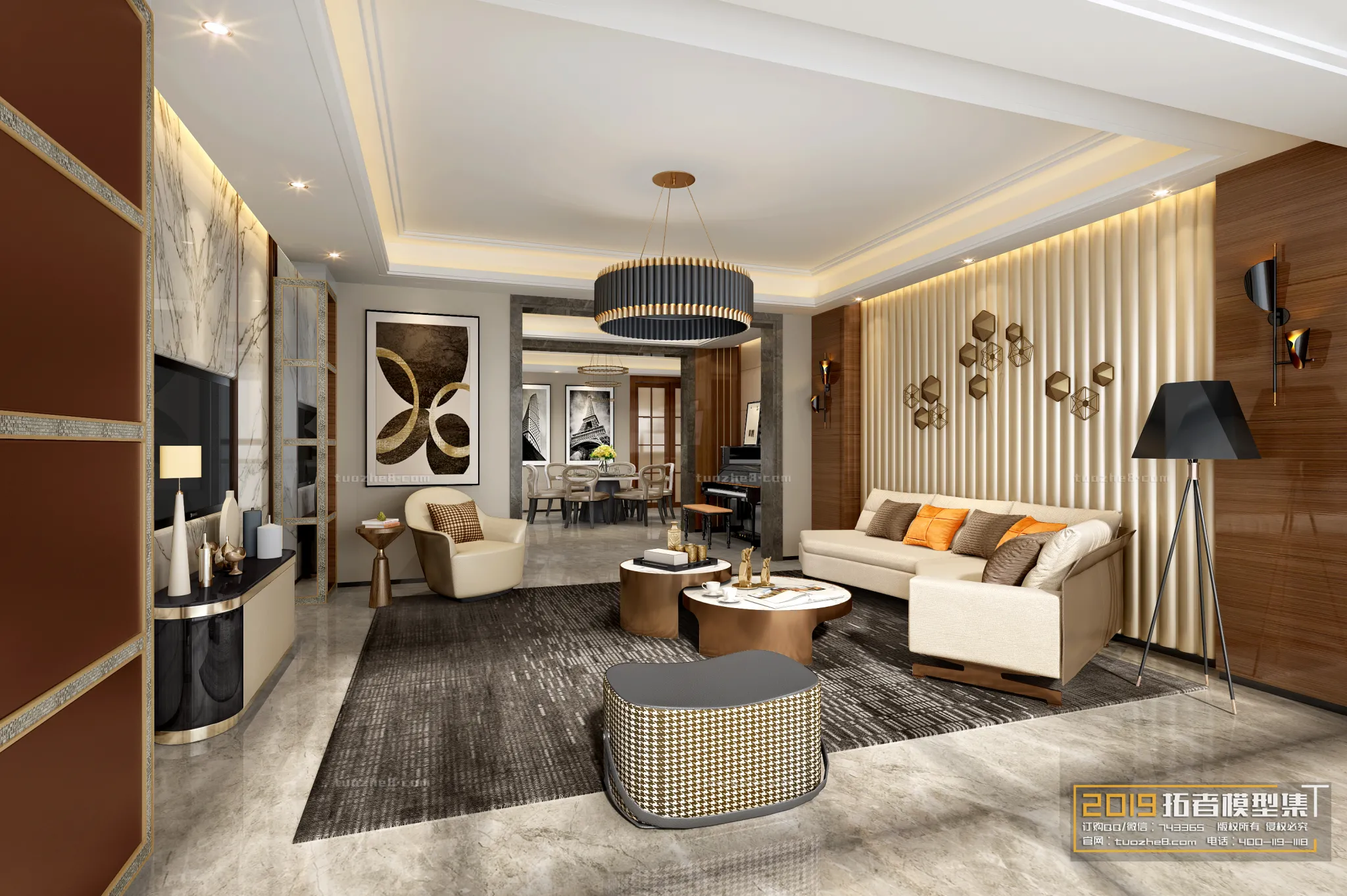 Extension Interior - LINGVING ROOM - MODERN STYLES - 071