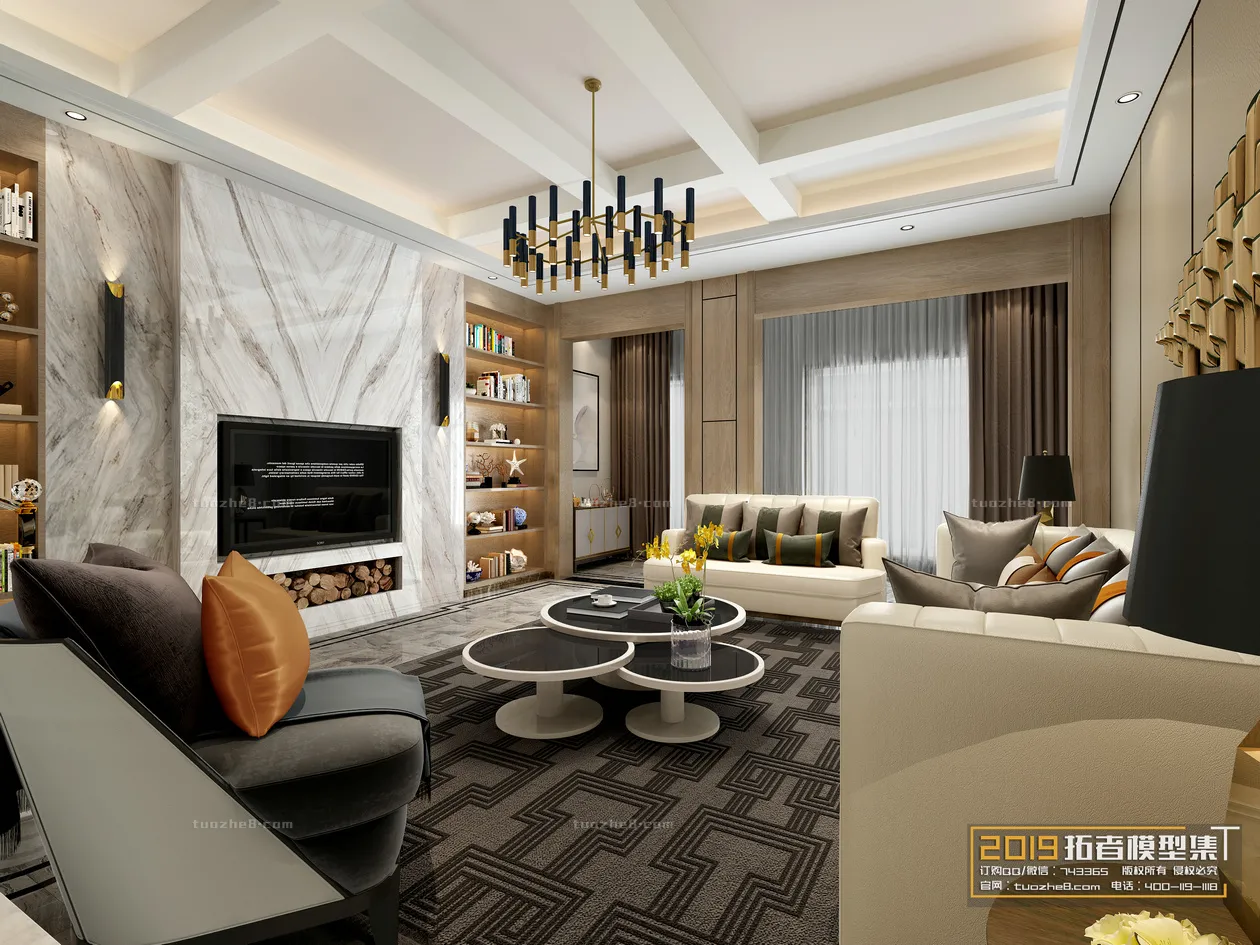 Extension Interior - LINGVING ROOM - MODERN STYLES - 074