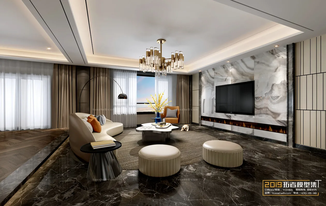 Extension Interior - LINGVING ROOM - MODERN STYLES - 075