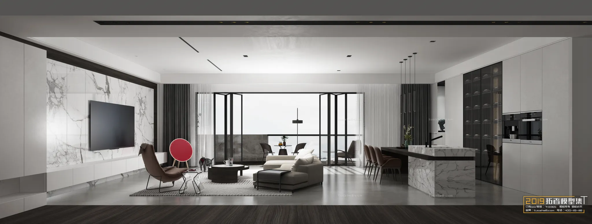 Extension Interior - LINGVING ROOM - MODERN STYLES - 097