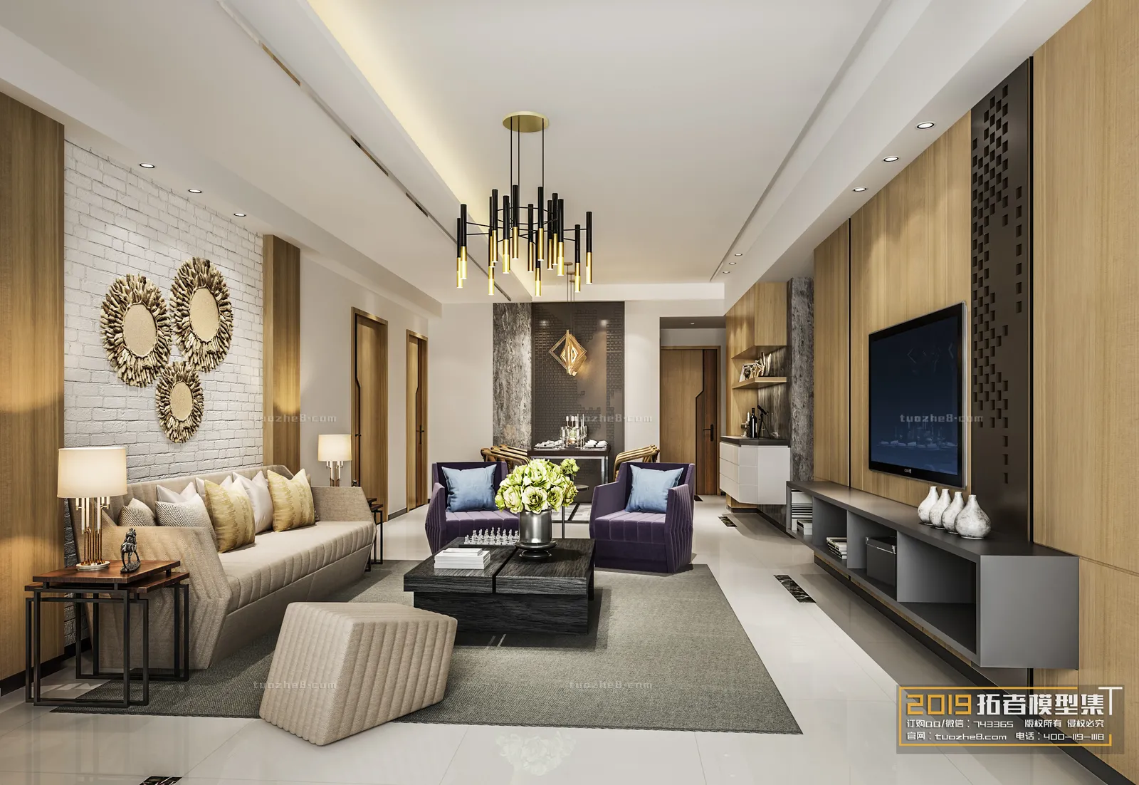 Extension Interior - LINGVING ROOM - MODERN STYLES - 098