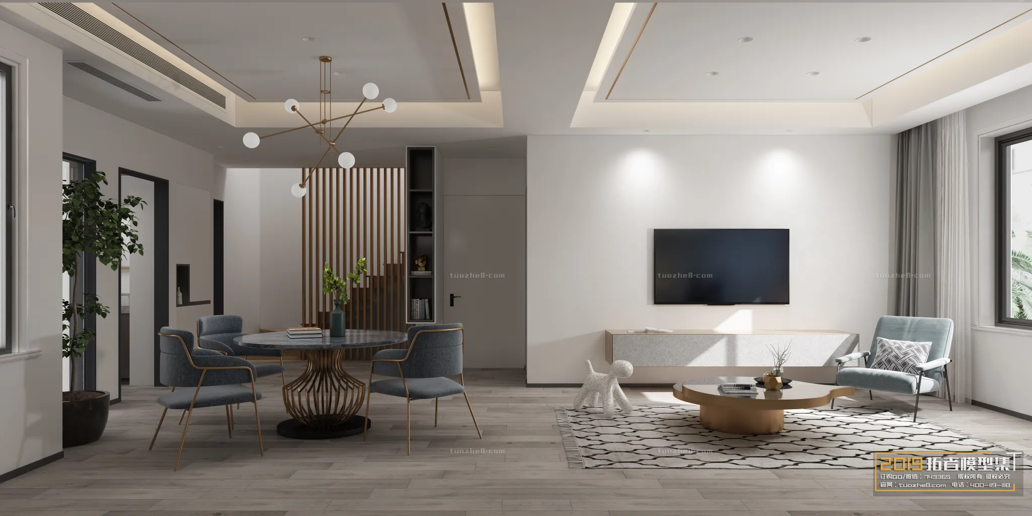 Extension Interior - LINGVING ROOM - MODERN STYLES - 103