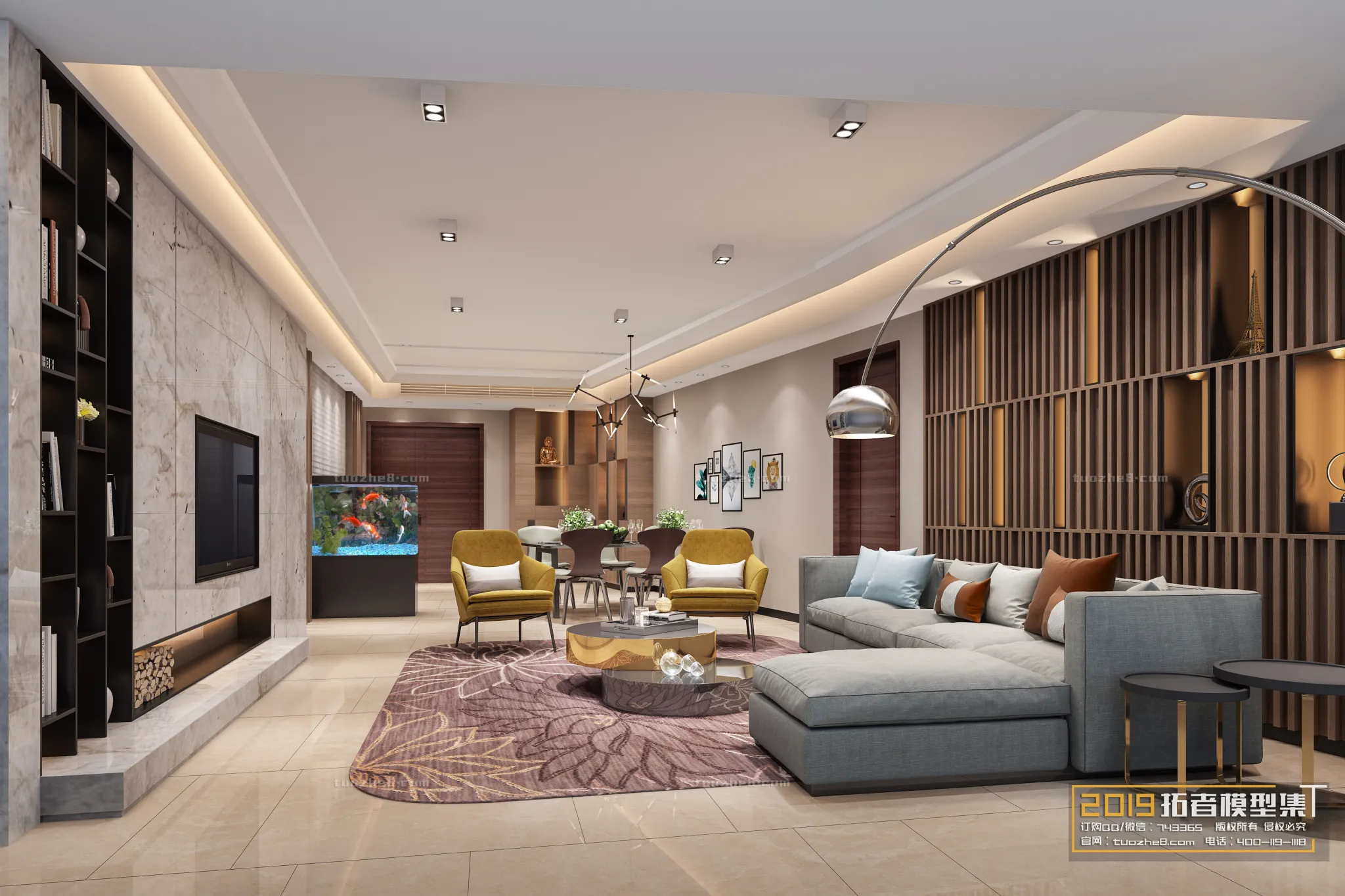 Extension Interior - LINGVING ROOM - MODERN STYLES - 105