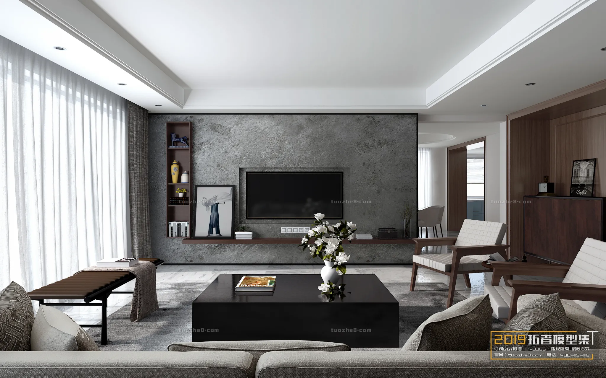 Extension Interior - LINGVING ROOM - MODERN STYLES - 108