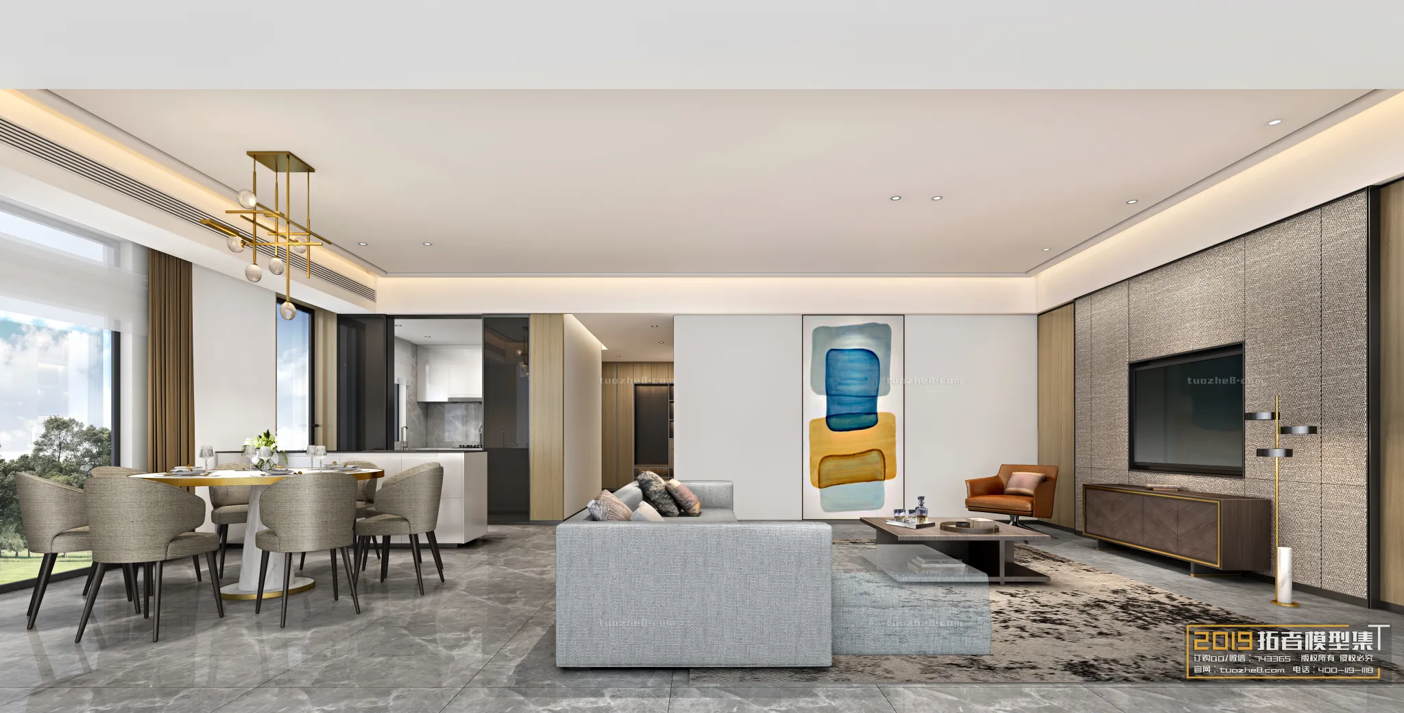 Extension Interior - LINGVING ROOM - MODERN STYLES - 122