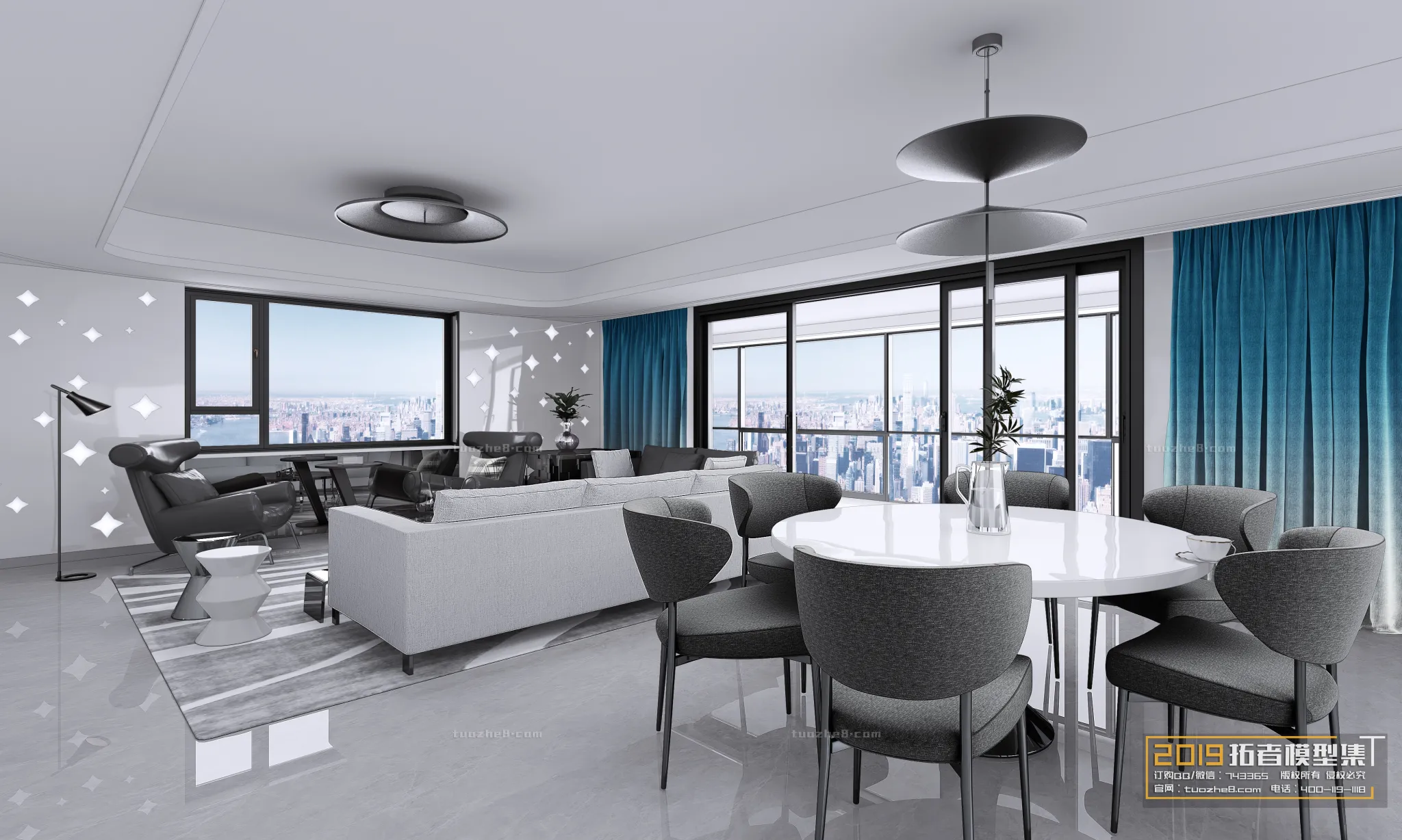 Extension Interior - LINGVING ROOM - MODERN STYLES - 123