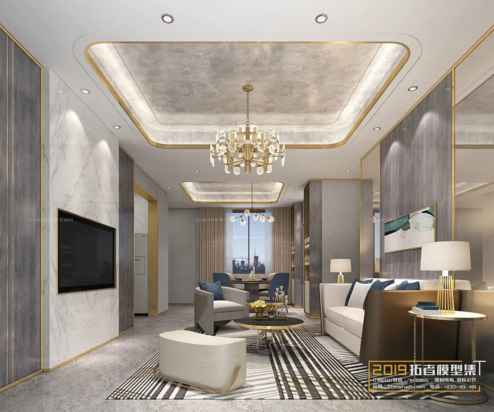 Extension Interior - LINGVING ROOM - MODERN STYLES - 136