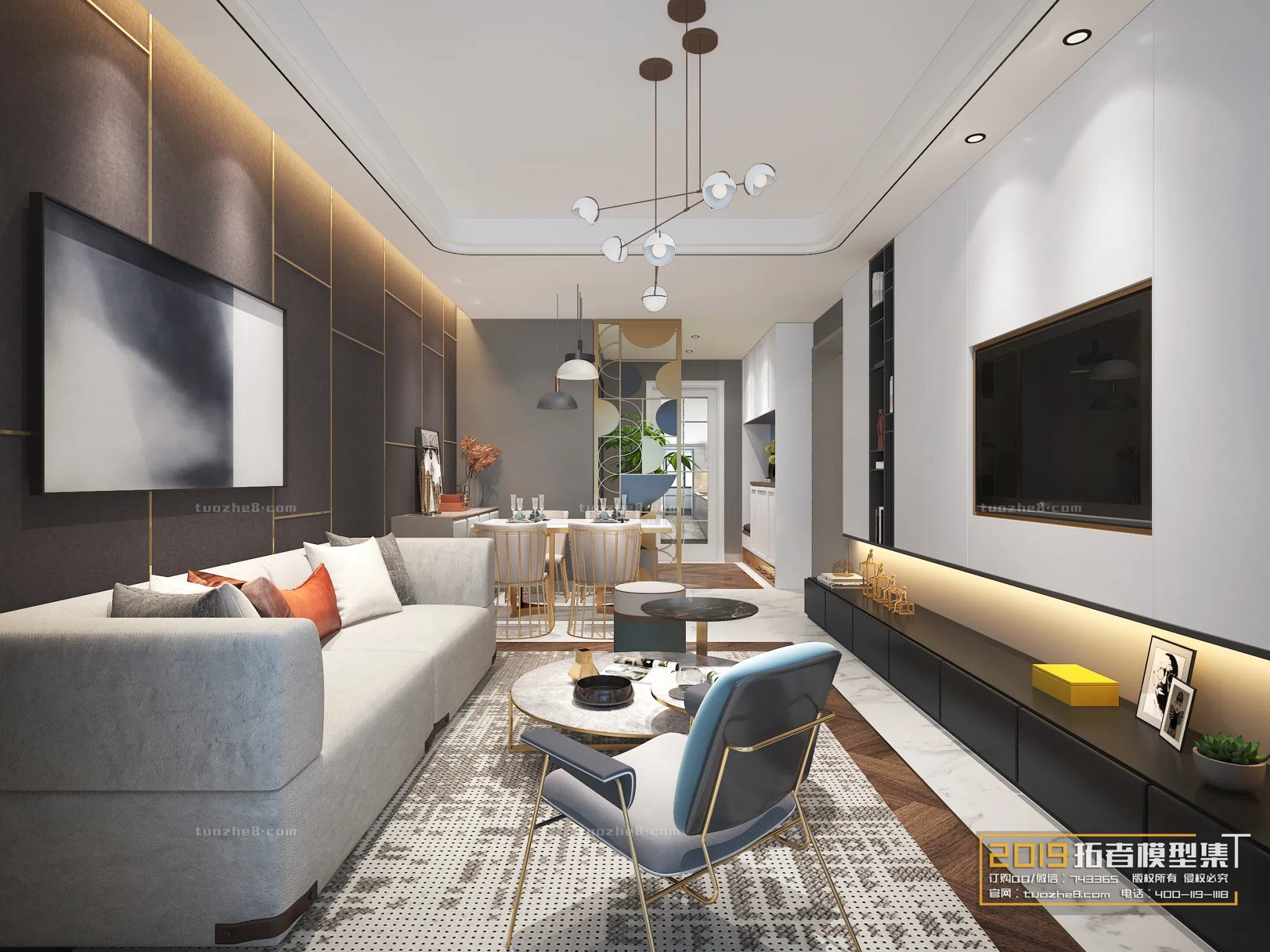 Extension Interior - LINGVING ROOM - MODERN STYLES - 140