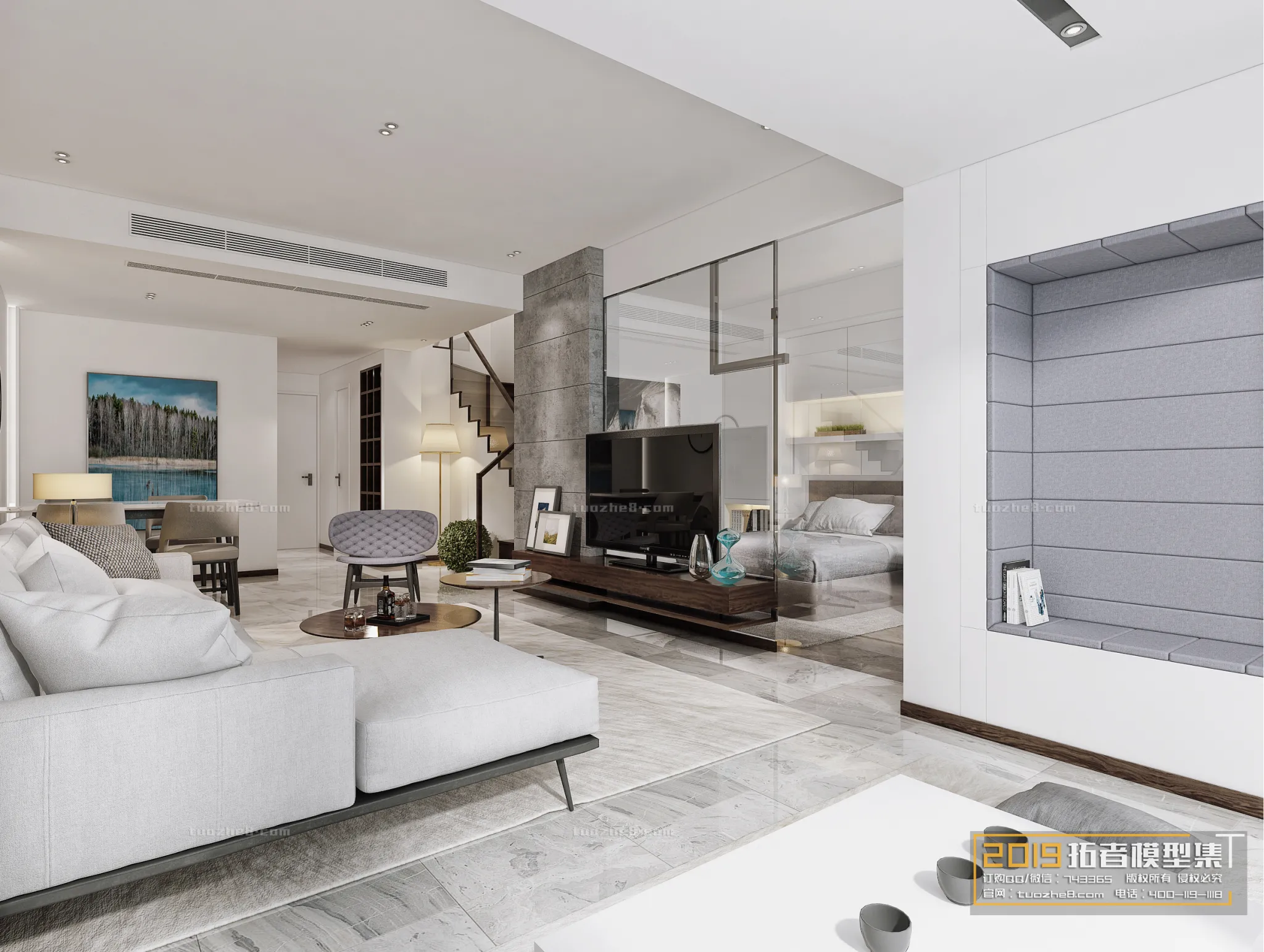 Extension Interior - LINGVING ROOM - MODERN STYLES - 142