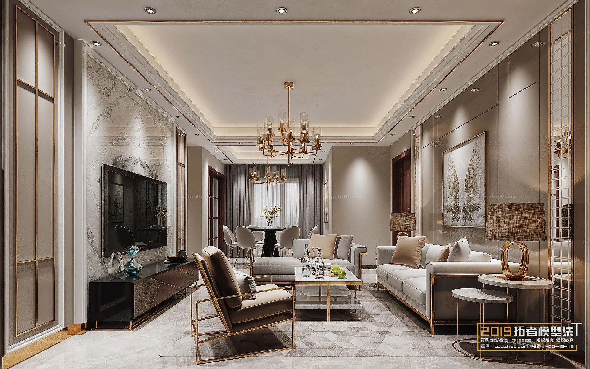 Extension Interior - LINGVING ROOM - MODERN STYLES - 144