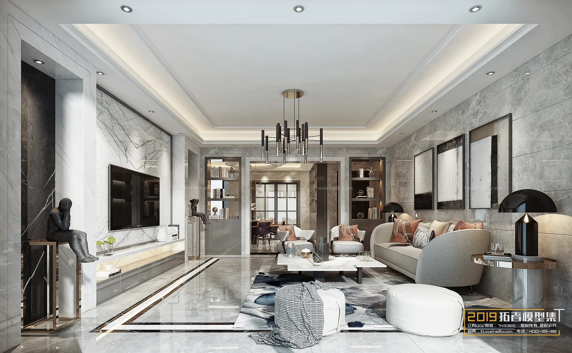 Extension Interior - LINGVING ROOM - MODERN STYLES - 145