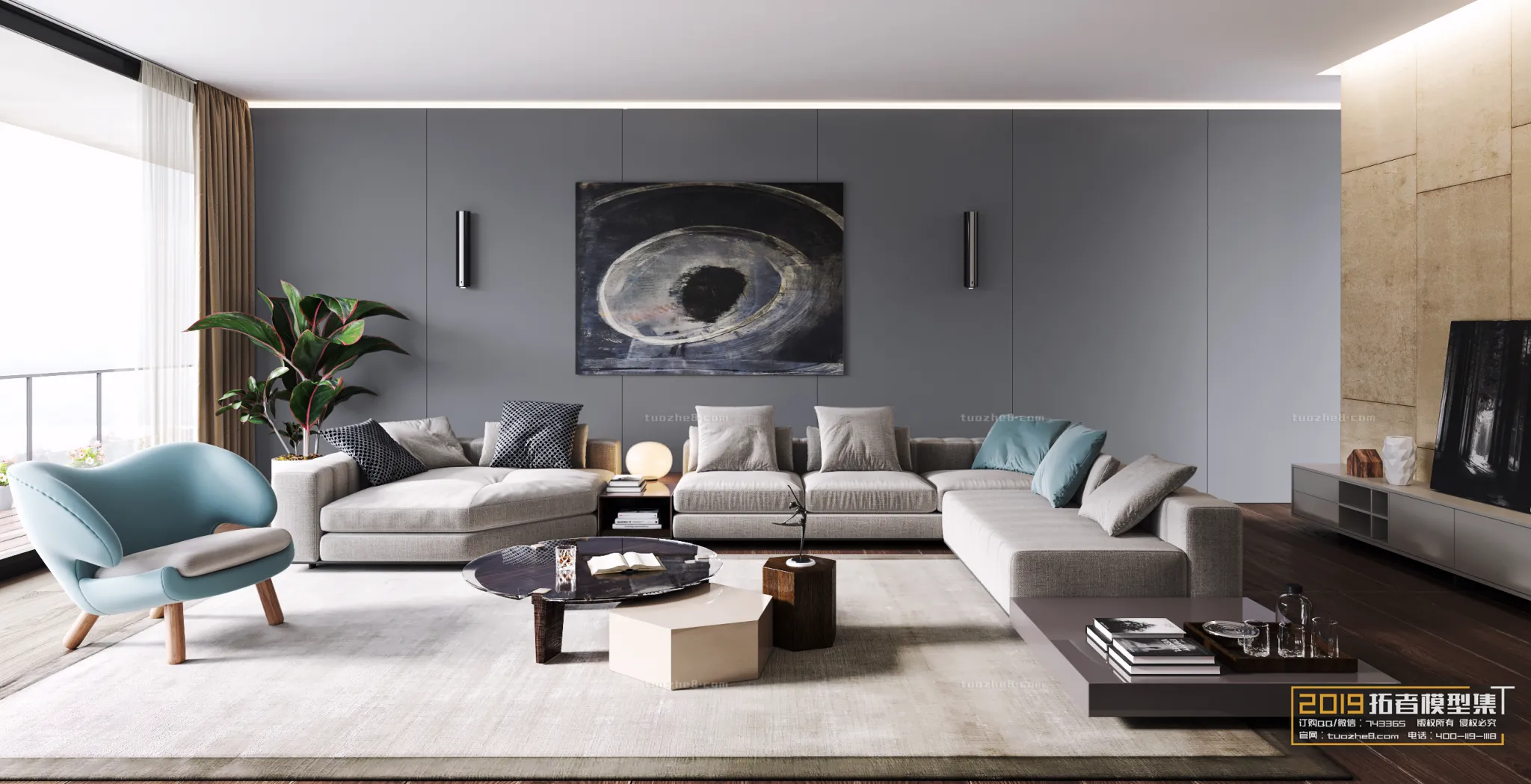 Extension Interior - LINGVING ROOM - MODERN STYLES - 166