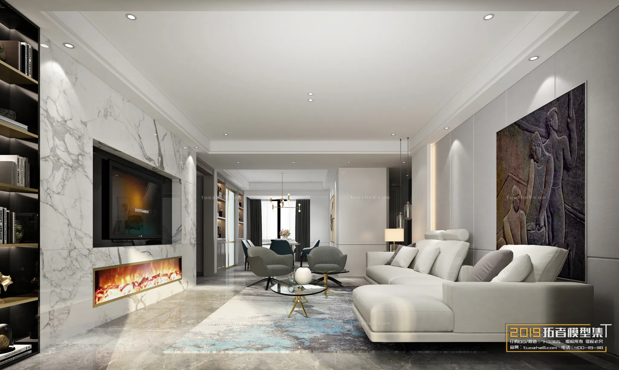 Extension Interior - LINGVING ROOM - MODERN STYLES - 180