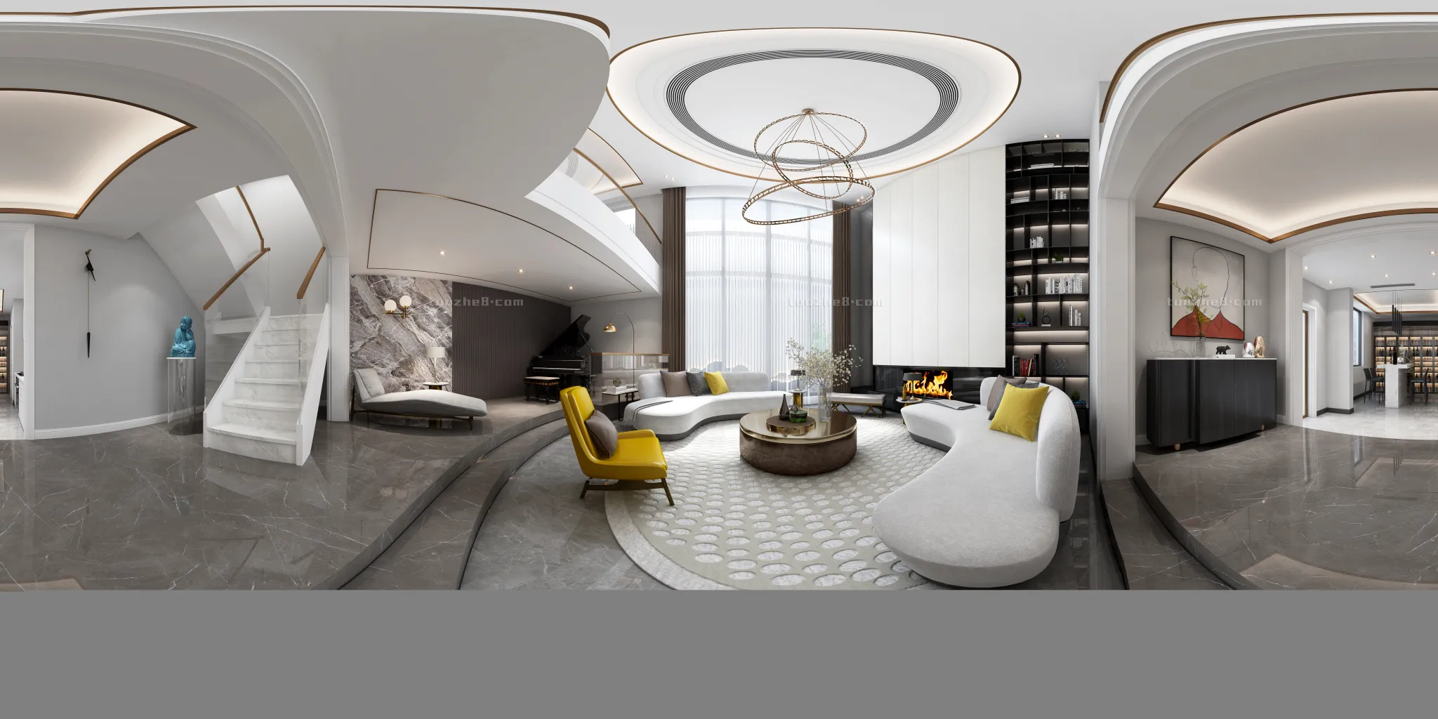 Extension Interior - LINGVING ROOM - MODERN STYLES - 208