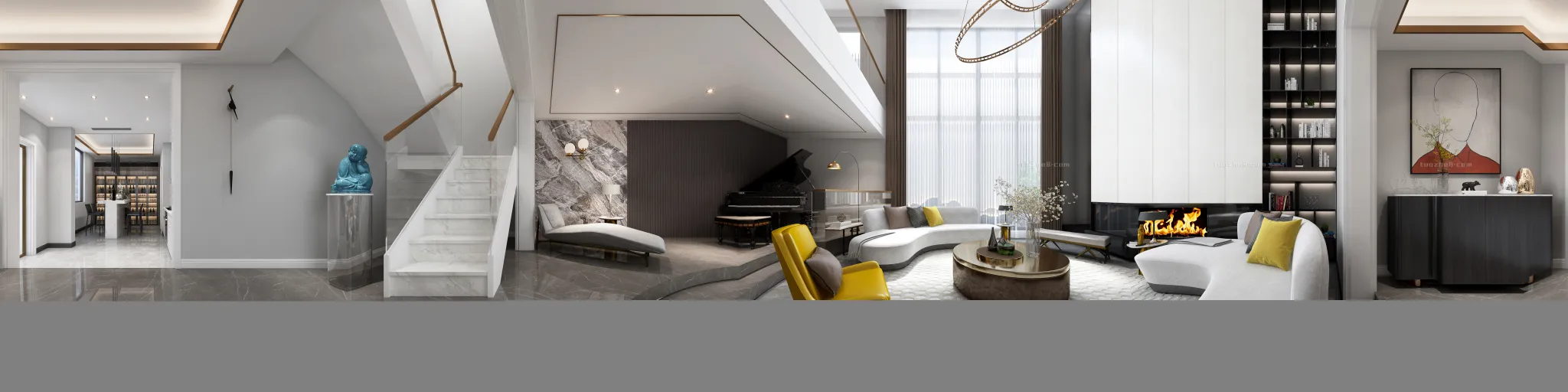 Extension Interior - LINGVING ROOM - MODERN STYLES - 212