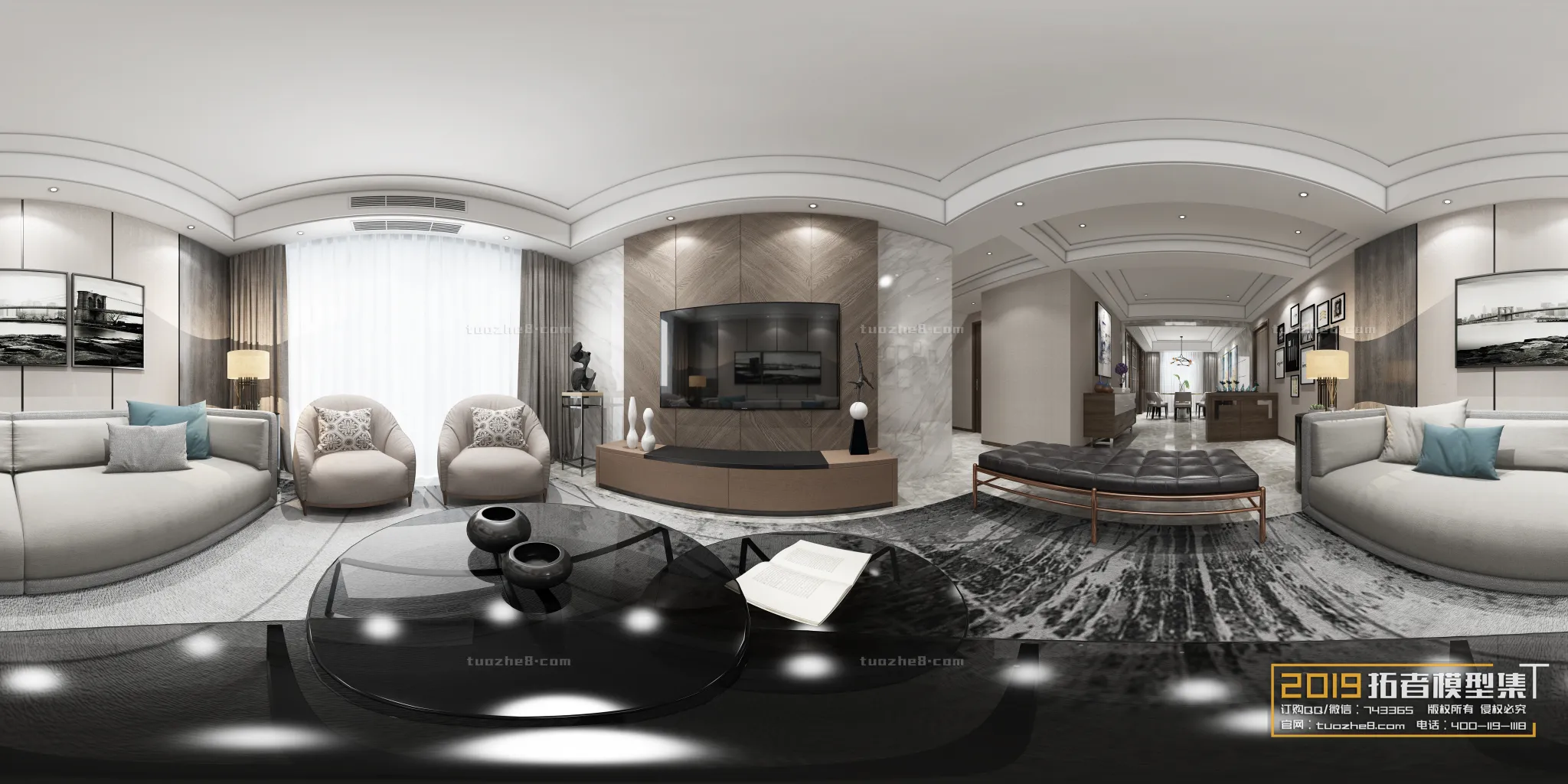 Extension Interior - LINGVING ROOM - MODERN STYLES - 216