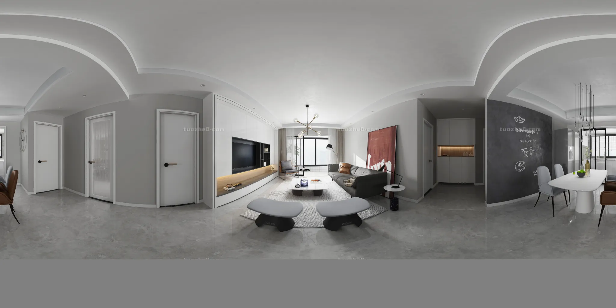 Extension Interior - LINGVING ROOM - MODERN STYLES - 217