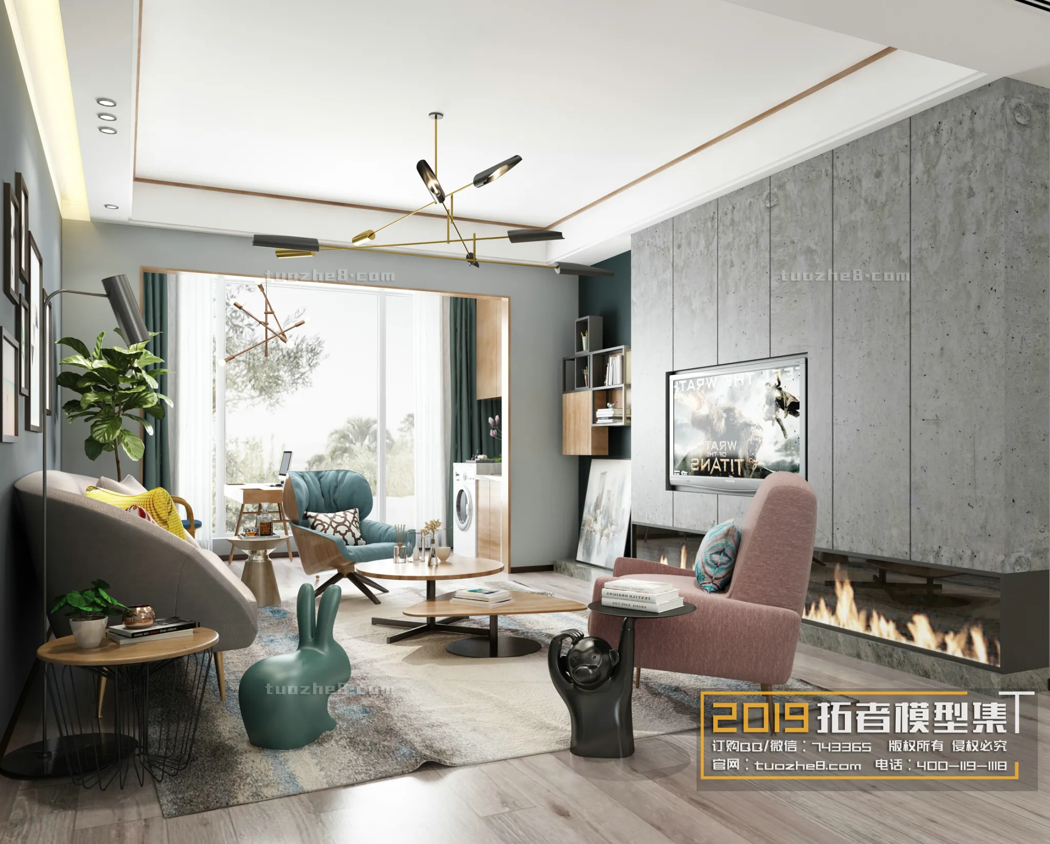 Extension Interior - LINGVING ROOM - NORDIC STYLES - 001