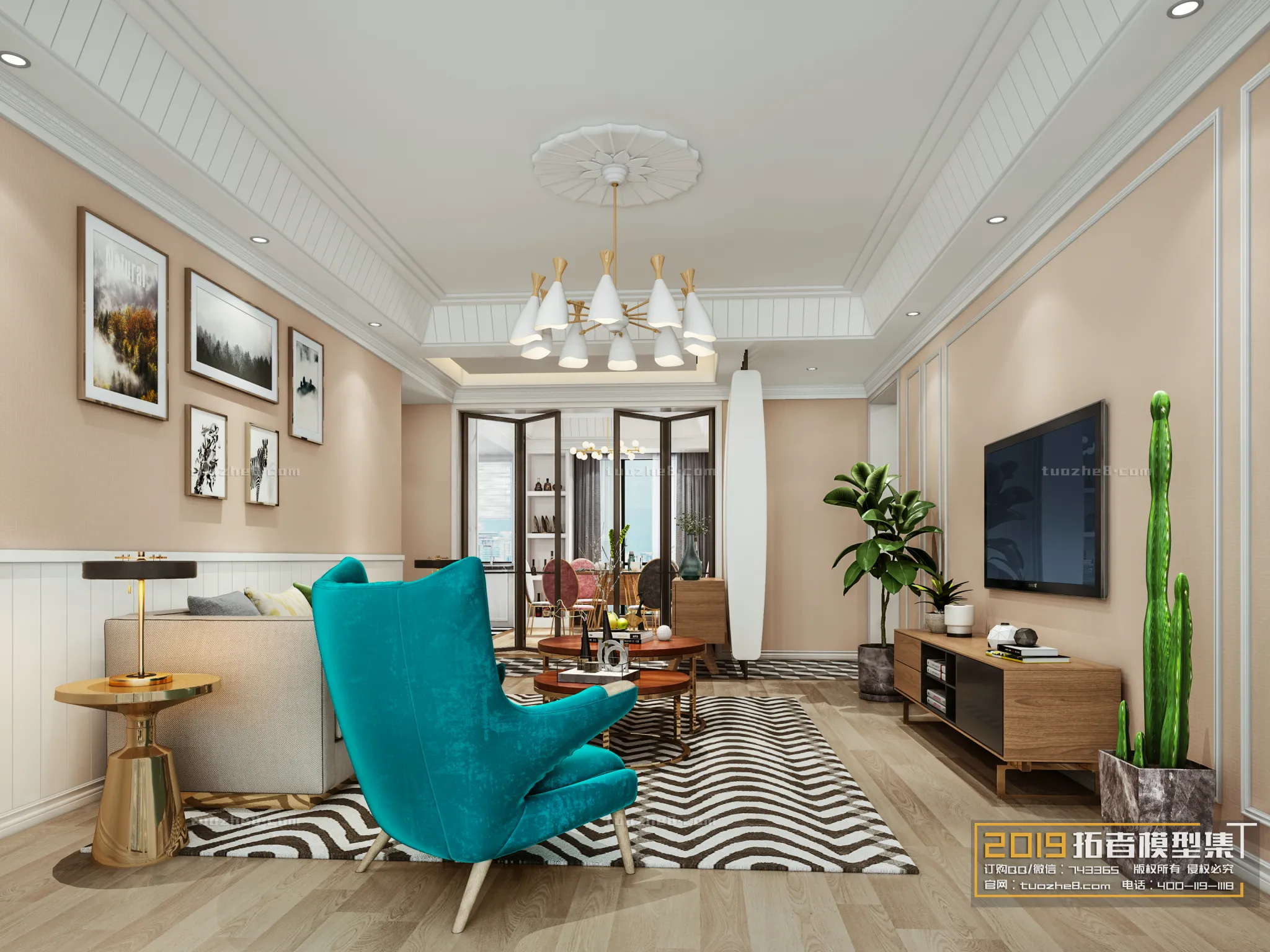 Extension Interior - LINGVING ROOM - NORDIC STYLES - 003