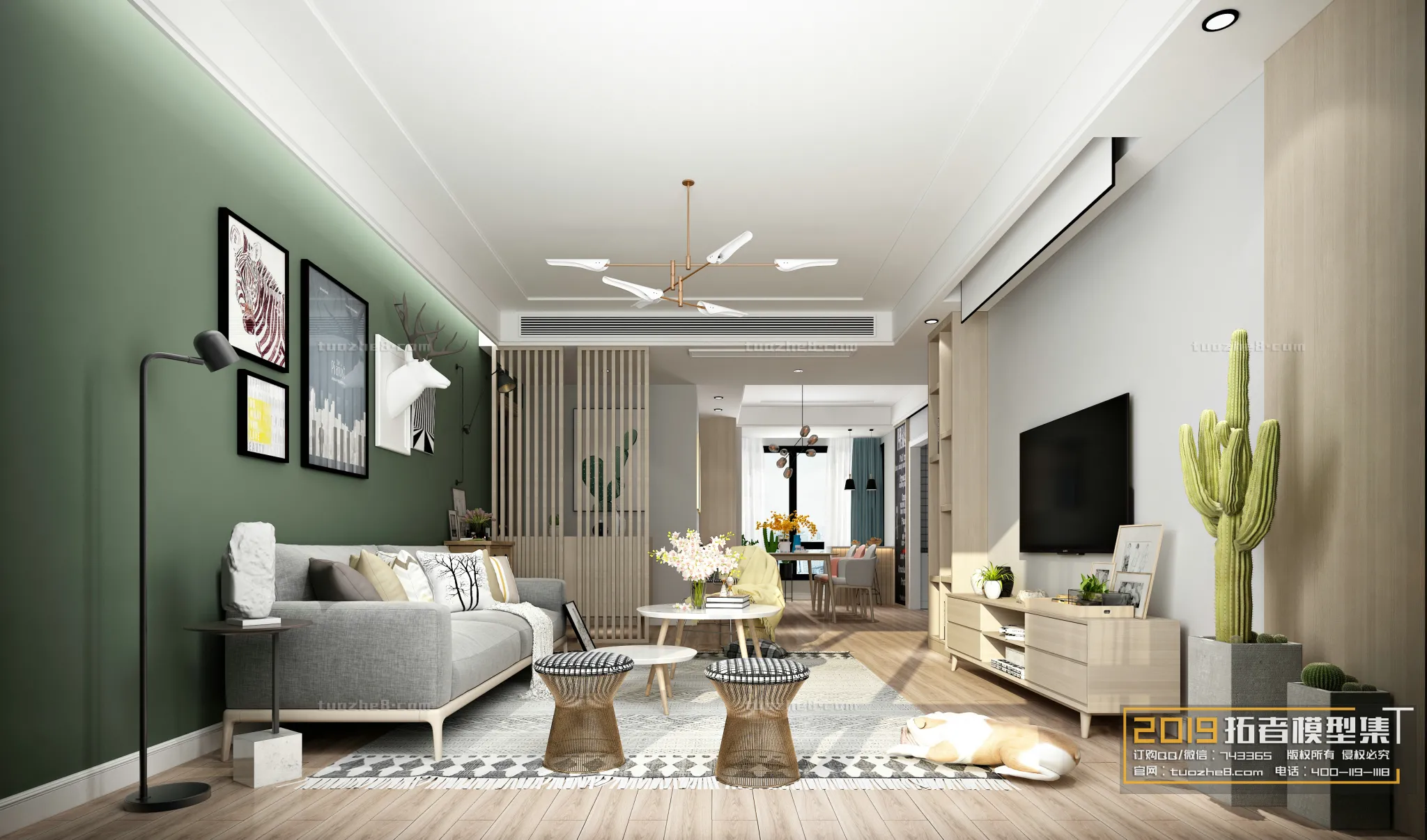 Extension Interior - LINGVING ROOM - NORDIC STYLES - 008