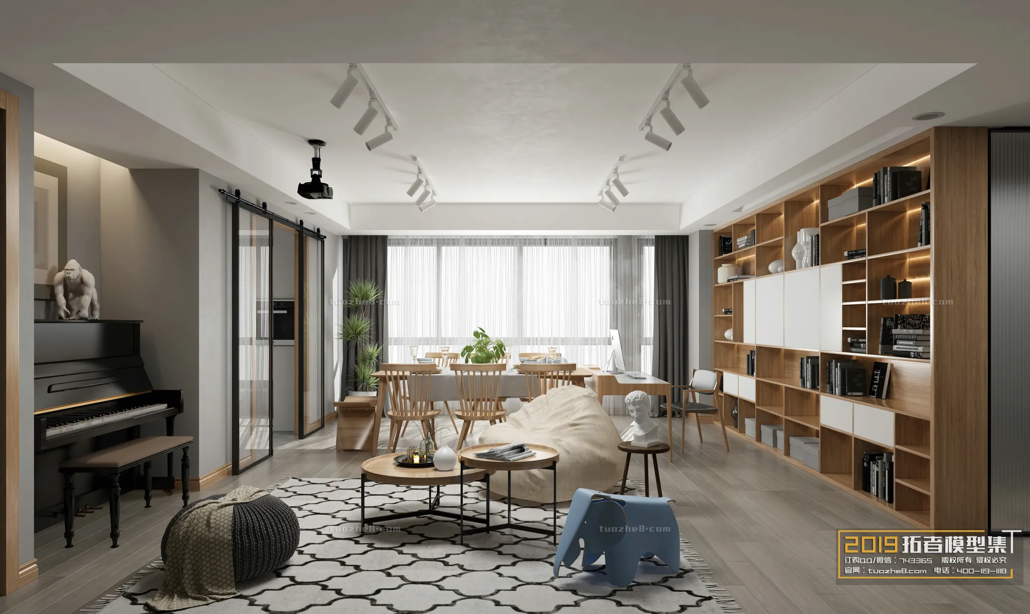 Extension Interior - LINGVING ROOM - NORDIC STYLES - 016