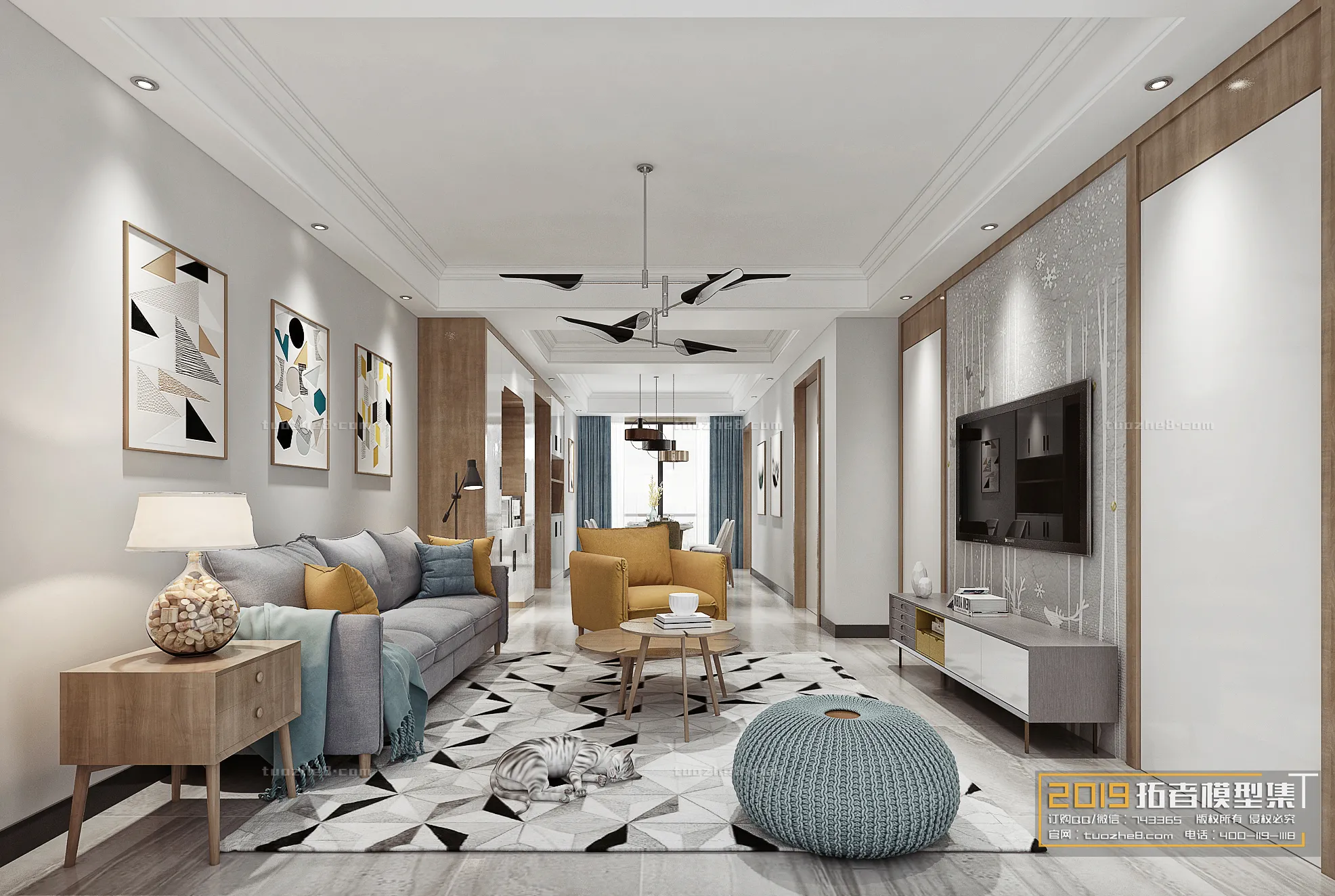 Extension Interior - LINGVING ROOM - NORDIC STYLES - 019