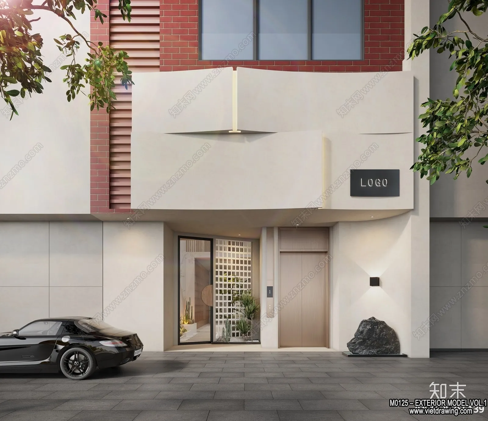 Exterior 3D Collection - Shop - Fastfood - Retails - 3D Models - 001