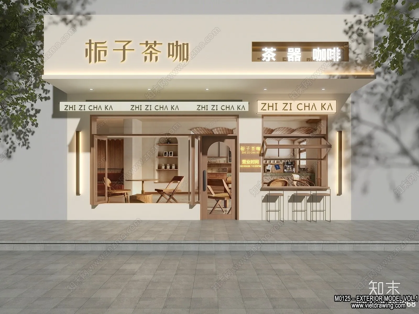 Exterior 3D Collection - Shop - Fastfood - Retails - 3D Models - 003