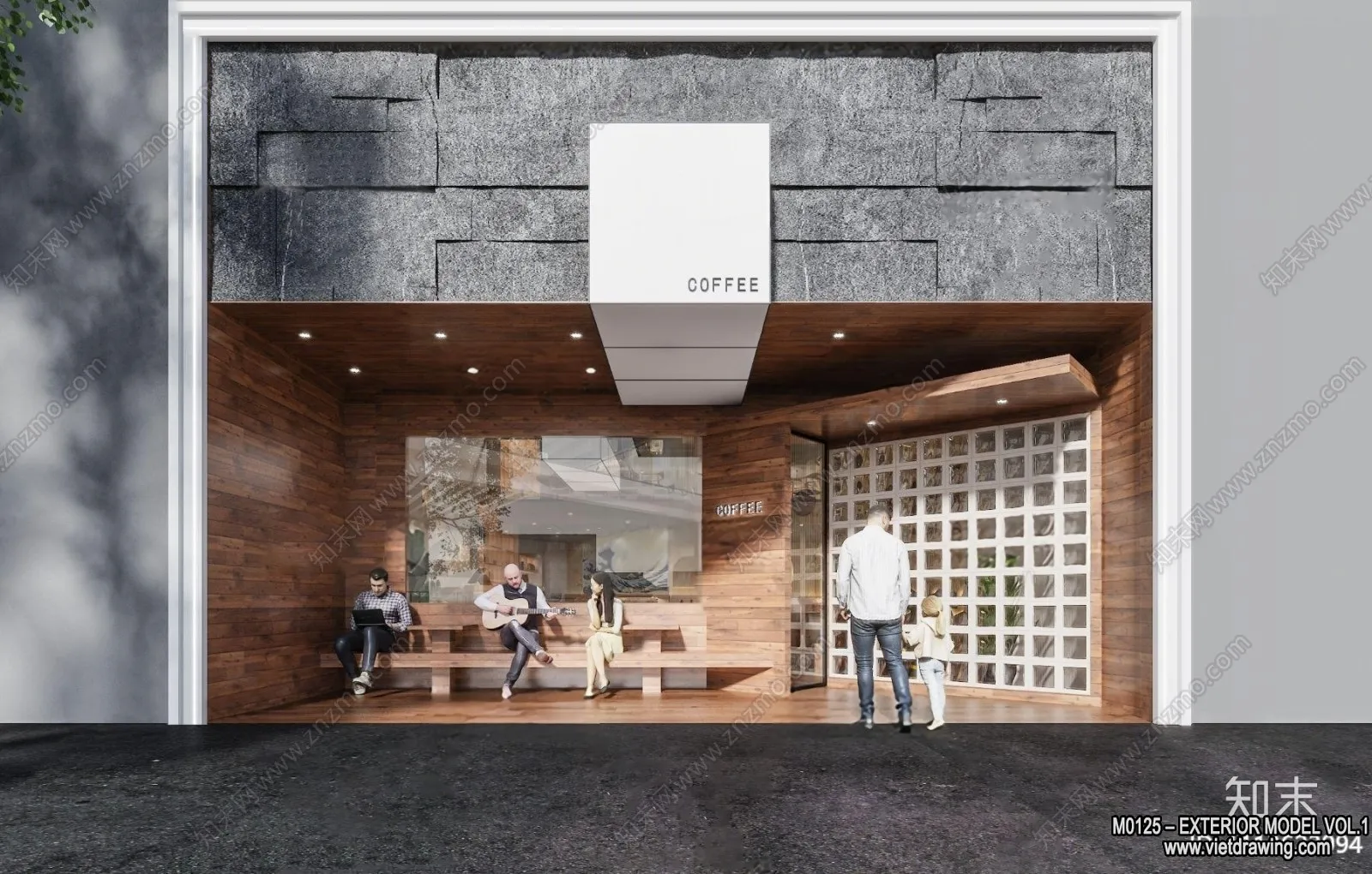 Exterior 3D Collection - Shop - Fastfood - Retails - 3D Models - 004