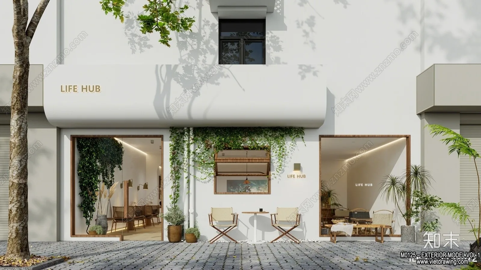 Exterior 3D Collection - Shop - Fastfood - Retails - 3D Models - 009