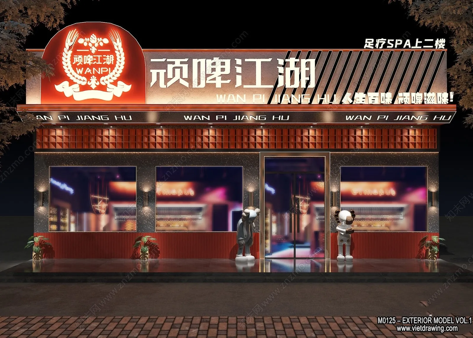 Exterior 3D Collection - Shop - Fastfood - Retails - 3D Models - 013