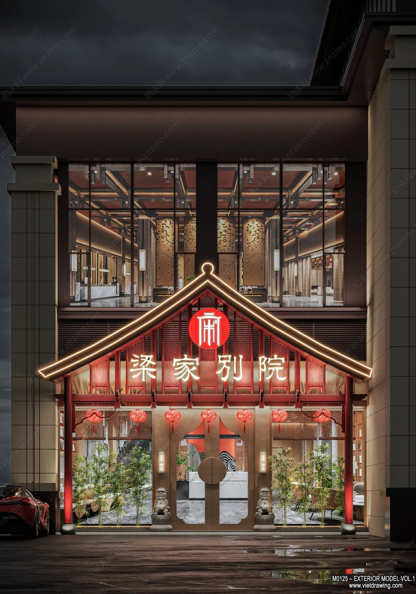 Exterior 3D Collection - Shop - Fastfood - Retails - 3D Models - 014