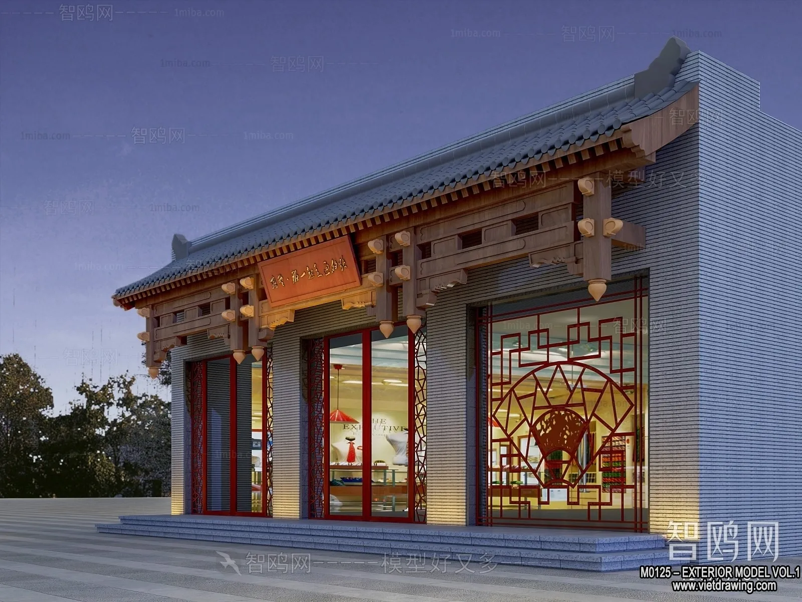 Exterior 3D Collection - Shop - Fastfood - Retails - 3D Models - 019