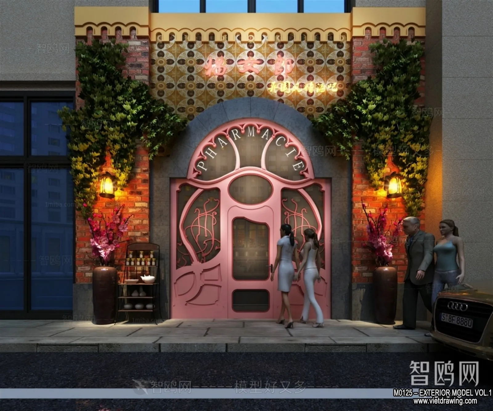 Exterior 3D Collection - Shop - Fastfood - Retails - 3D Models - 027