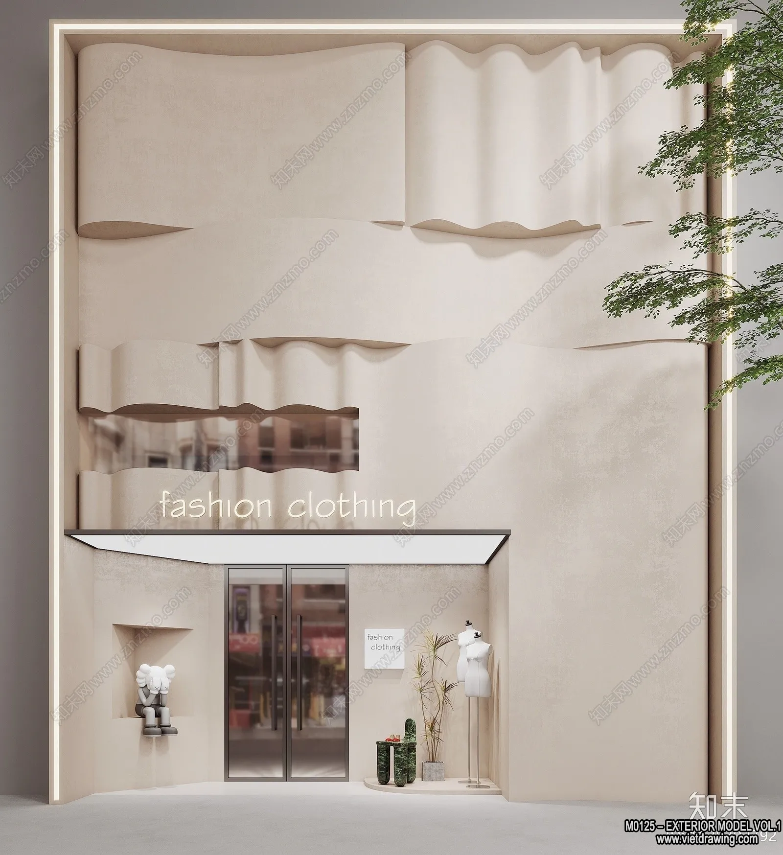 Exterior 3D Collection - Shop - Fastfood - Retails - 3D Models - 031