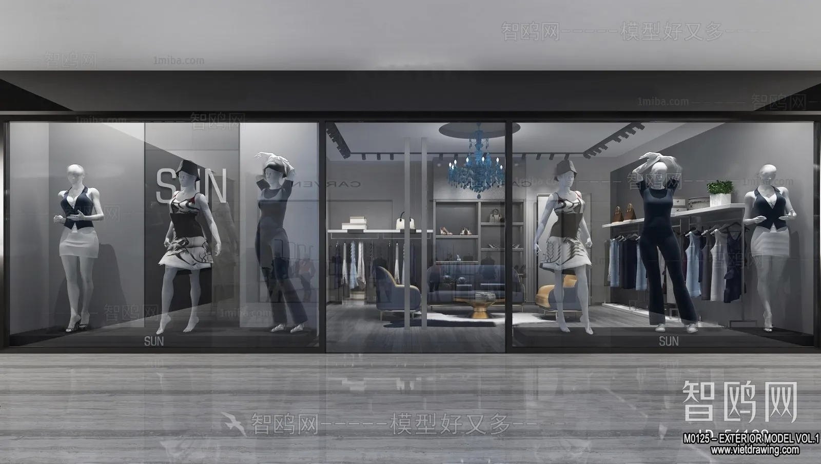 Exterior 3D Collection - Shop - Fastfood - Retails - 3D Models - 032