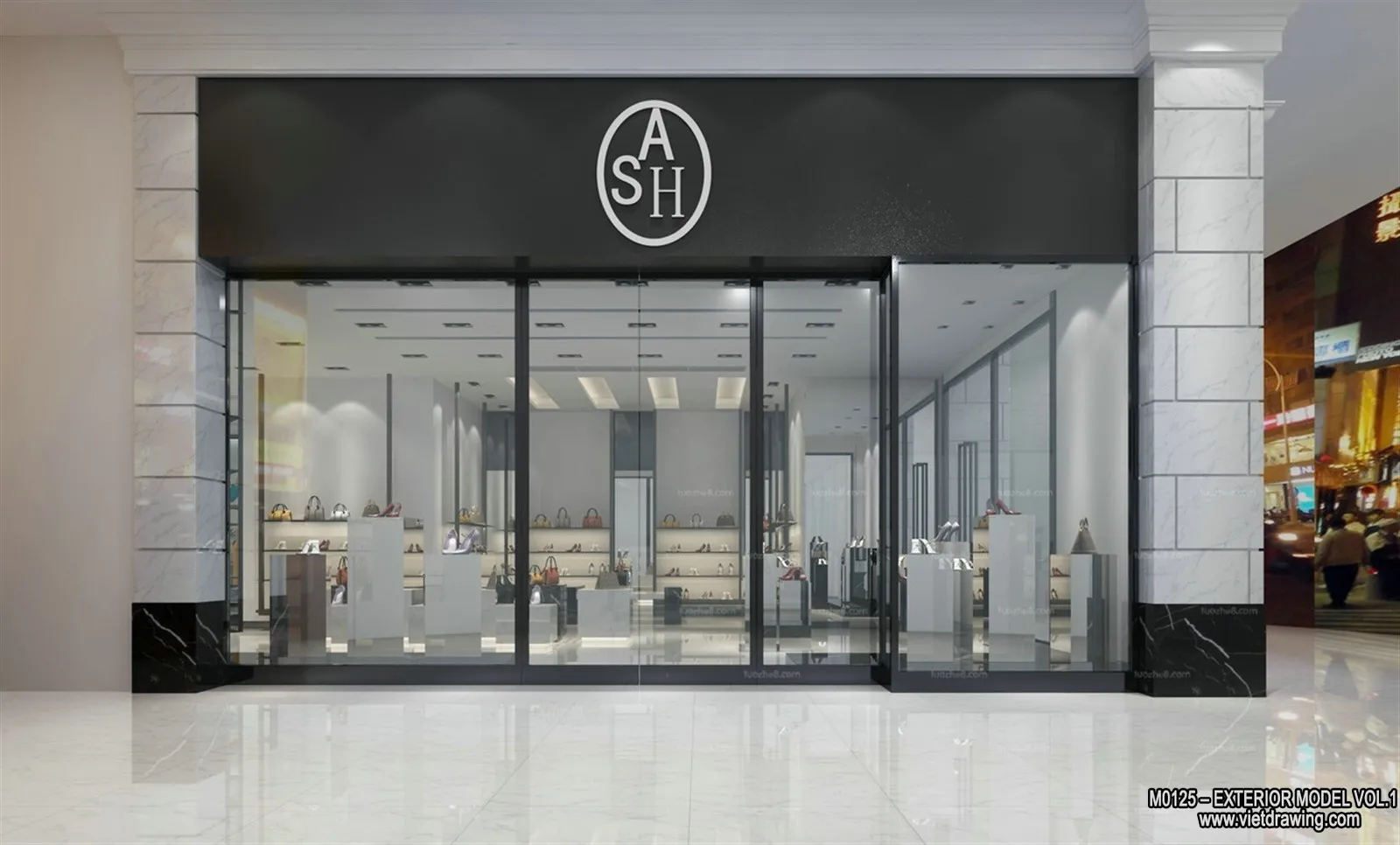 Exterior 3D Collection - Shop - Fastfood - Retails - 3D Models - 036