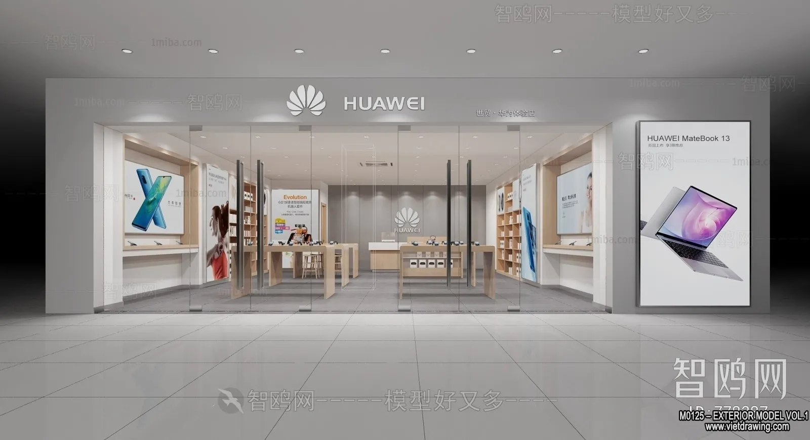 Exterior 3D Collection - Shop - Fastfood - Retails - 3D Models - 037