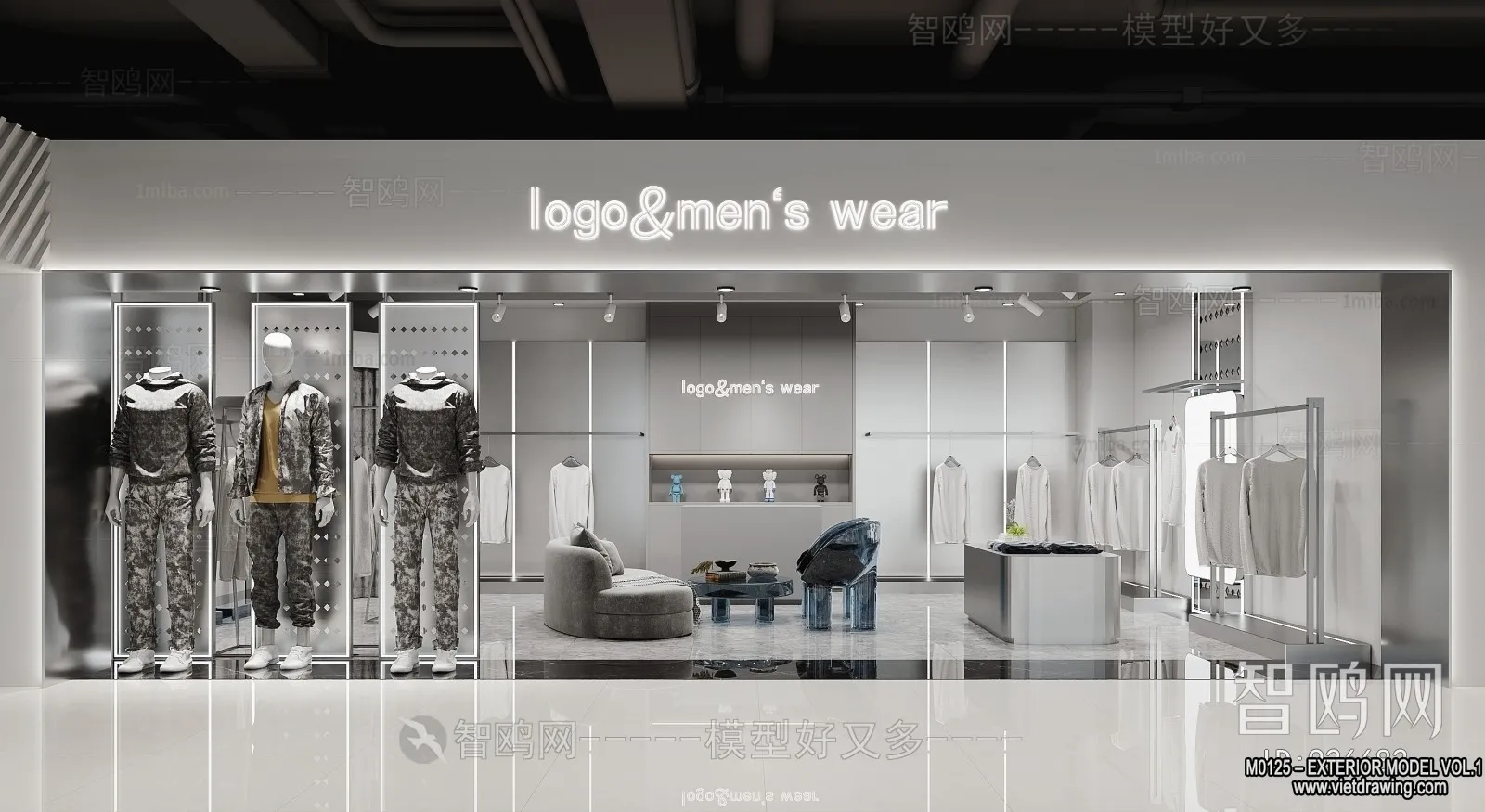 Exterior 3D Collection - Shop - Fastfood - Retails - 3D Models - 039