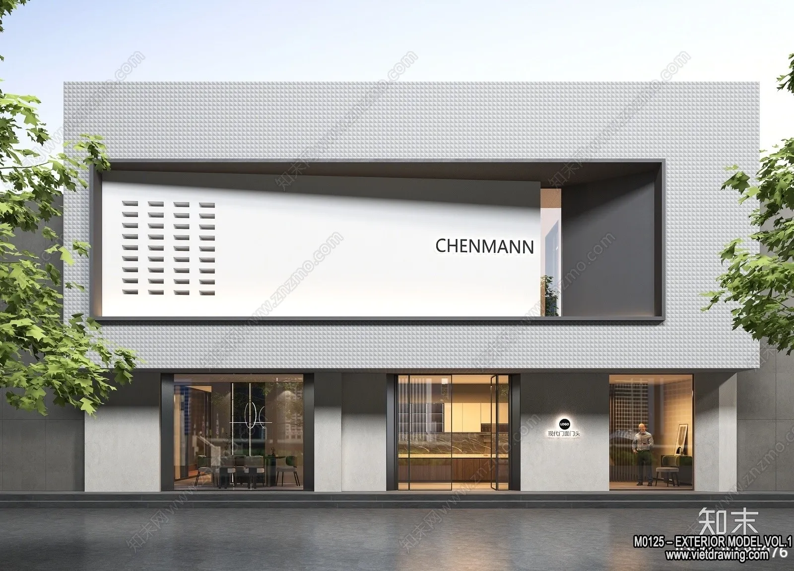 Exterior 3D Collection - Shop - Fastfood - Retails - 3D Models - 042