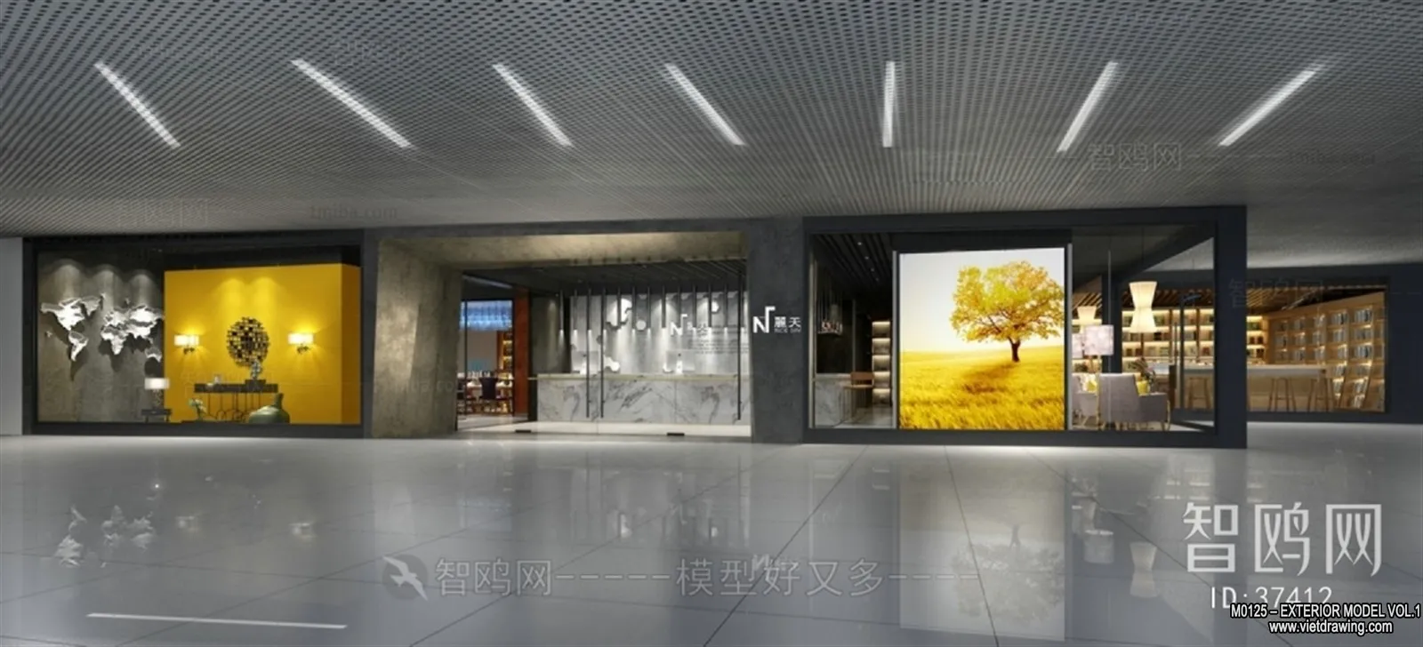 Exterior 3D Collection - Shop - Fastfood - Retails - 3D Models - 043