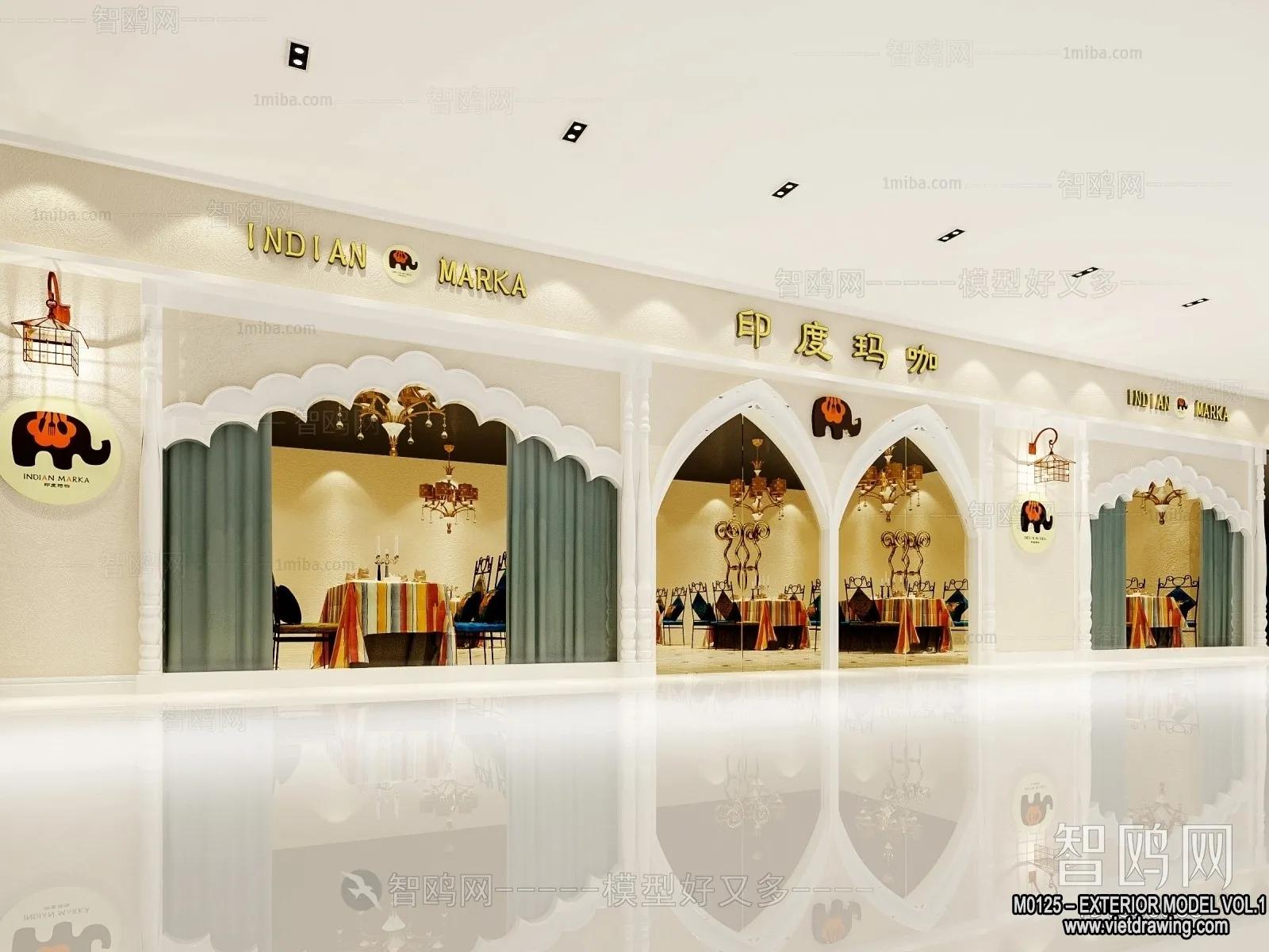 Exterior 3D Collection - Shop - Fastfood - Retails - 3D Models - 046