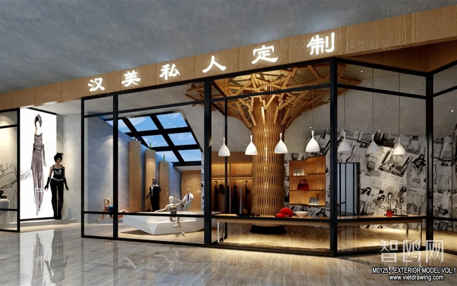 Exterior 3D Collection - Shop - Fastfood - Retails - 3D Models - 047