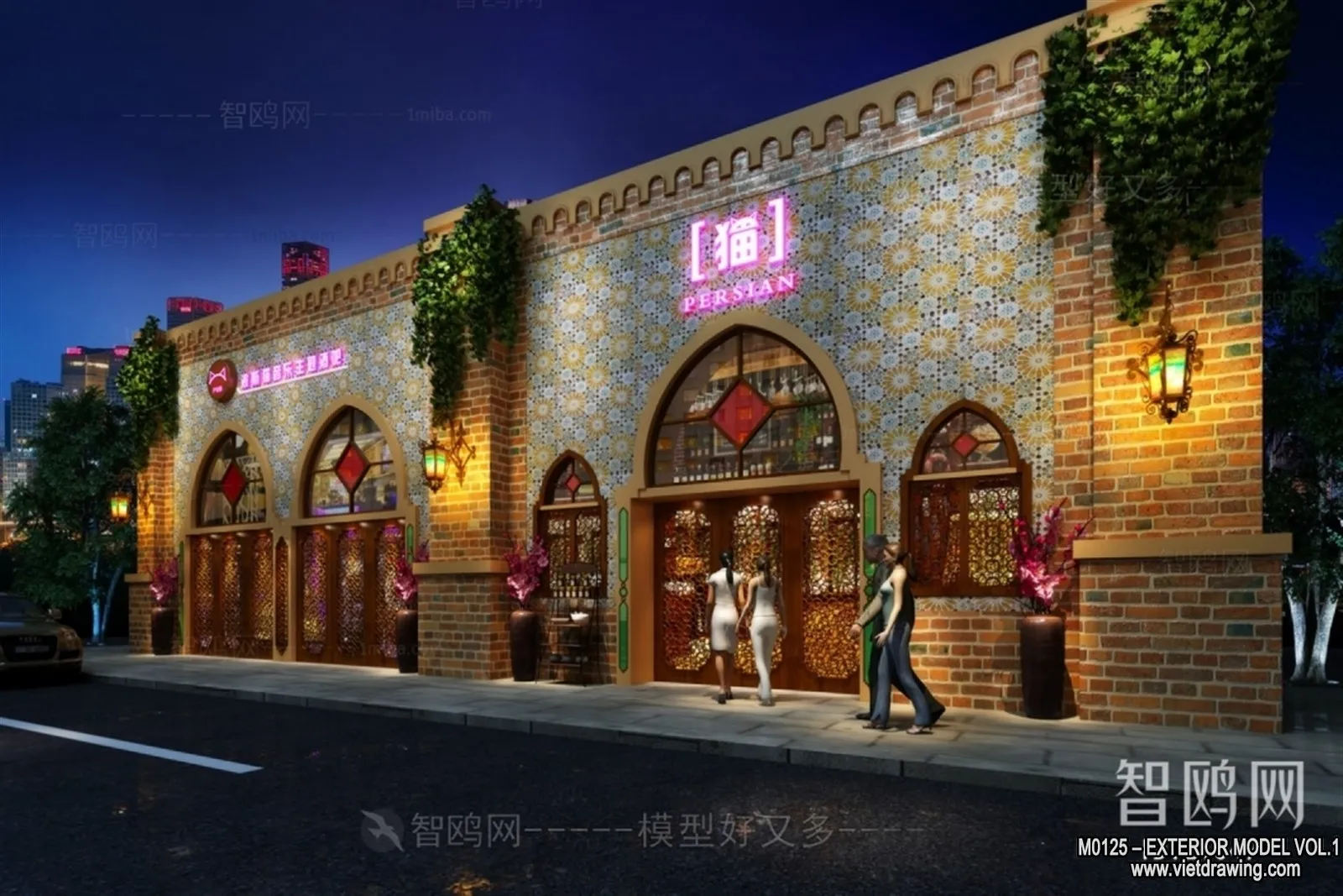 Exterior 3D Collection - Shop - Fastfood - Retails - 3D Models - 048