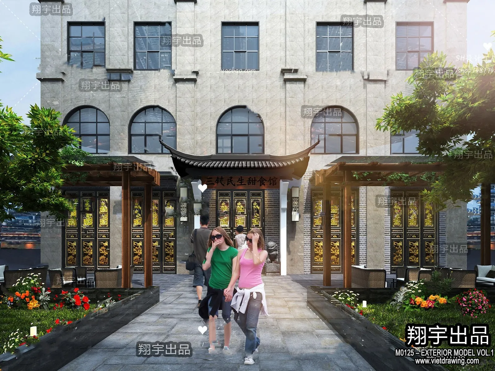 Exterior 3D Collection - Shop - Fastfood - Retails - 3D Models - 054