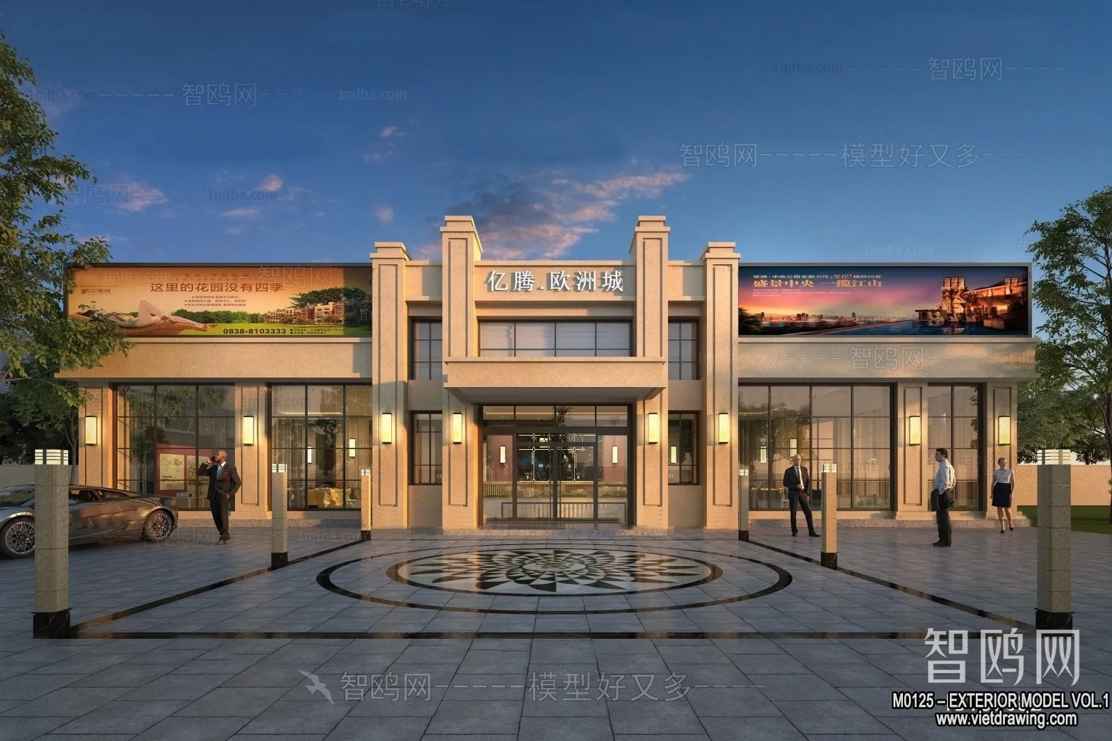 Exterior 3D Collection - Shop - Fastfood - Retails - 3D Models - 057