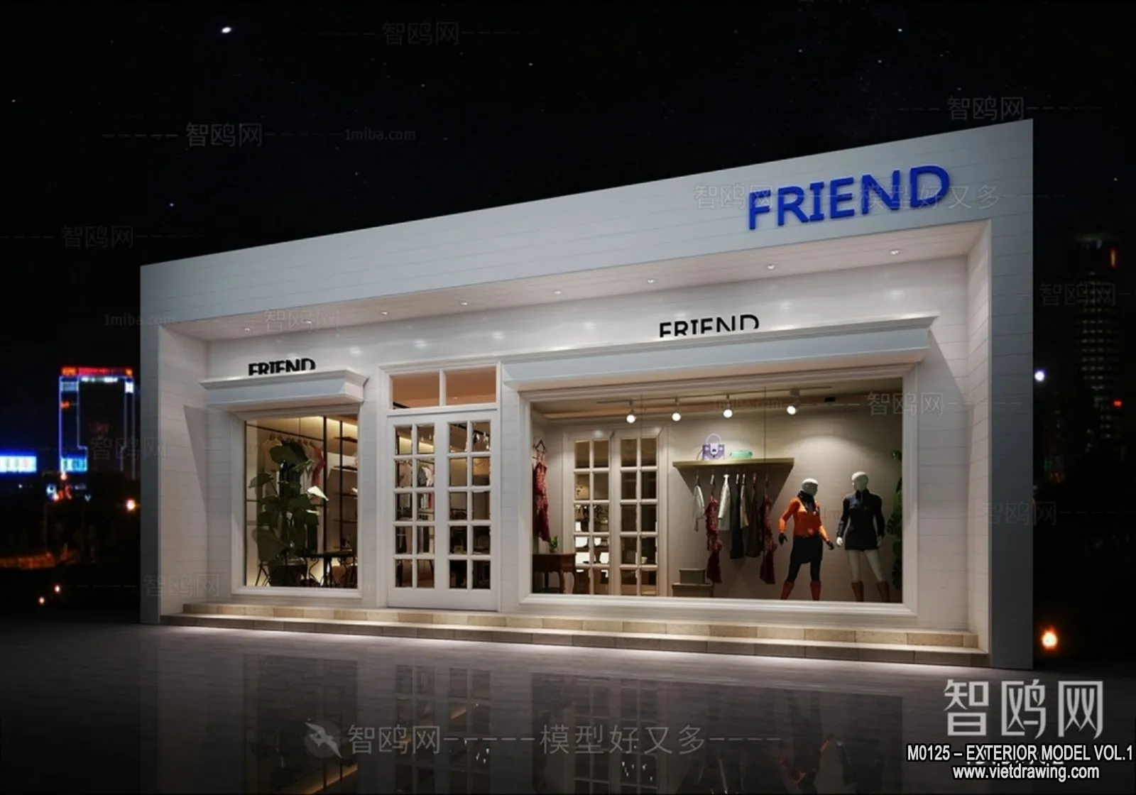 Exterior 3D Collection - Shop - Fastfood - Retails - 3D Models - 062