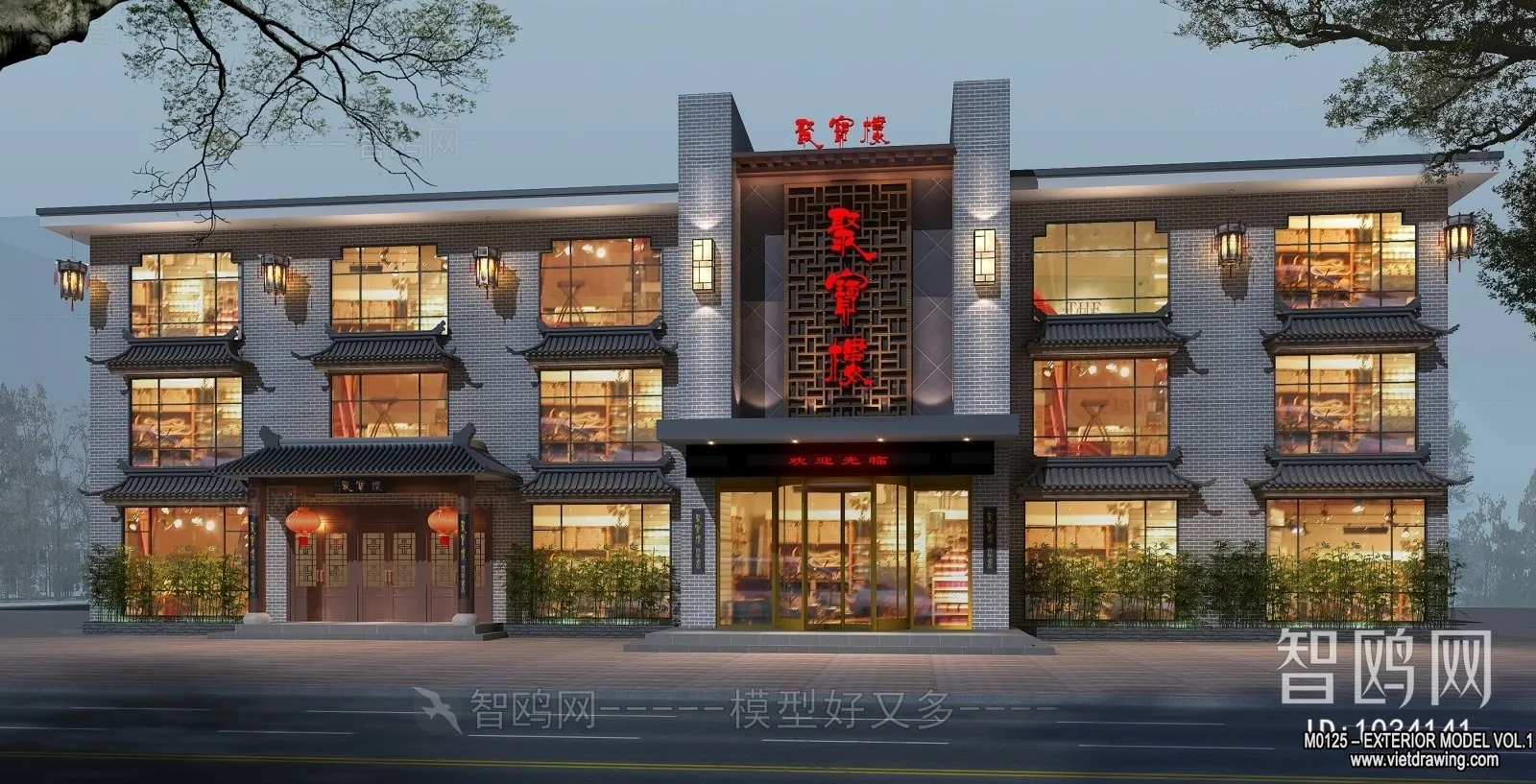 Exterior 3D Collection - Shop - Fastfood - Retails - 3D Models - 063