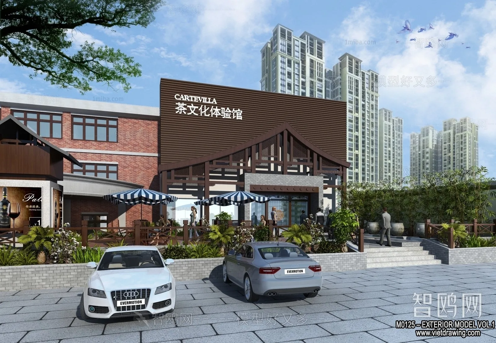 Exterior 3D Collection - Shop - Fastfood - Retails - 3D Models - 068