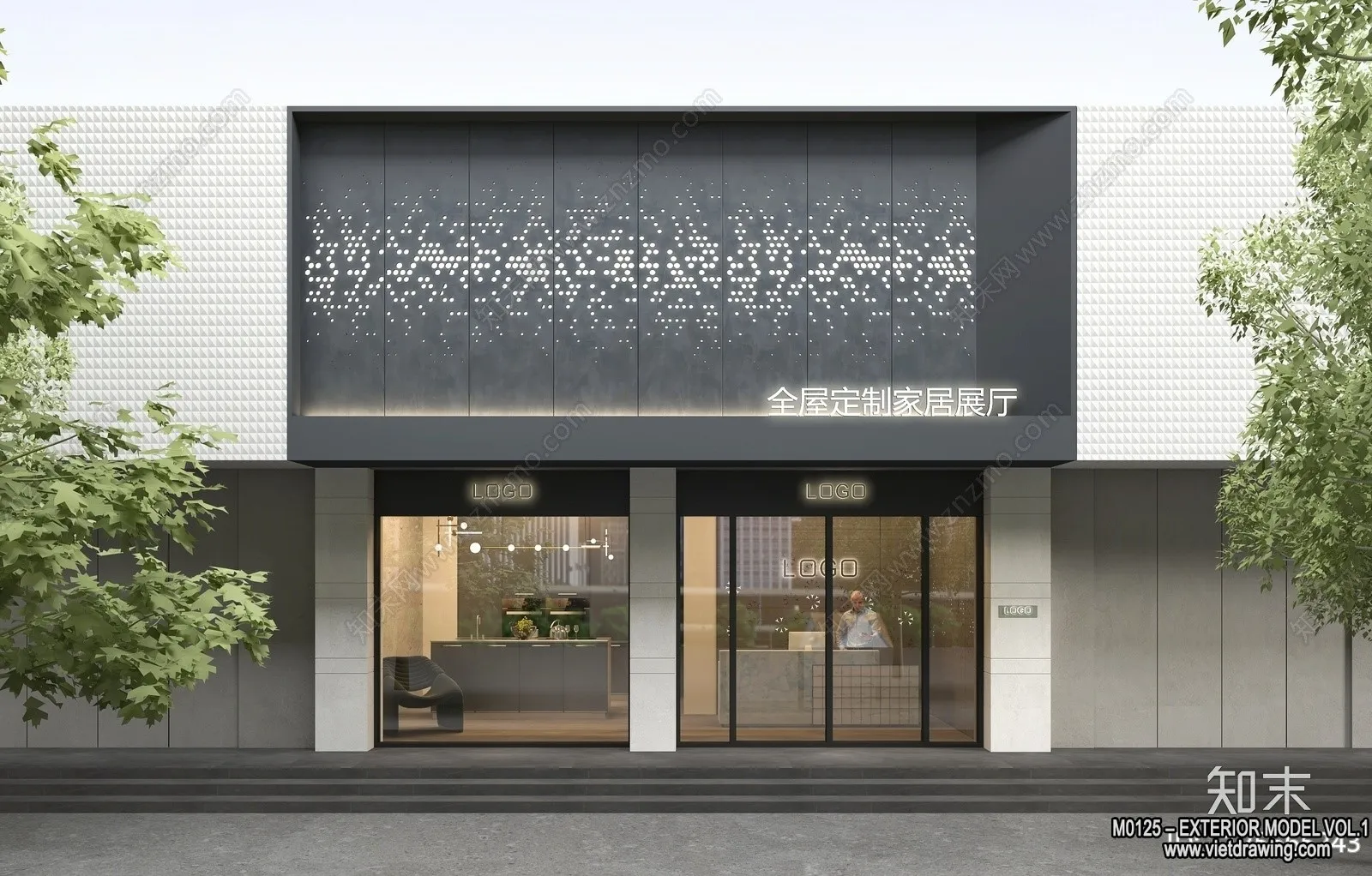 Exterior 3D Collection - Shop - Fastfood - Retails - 3D Models - 075